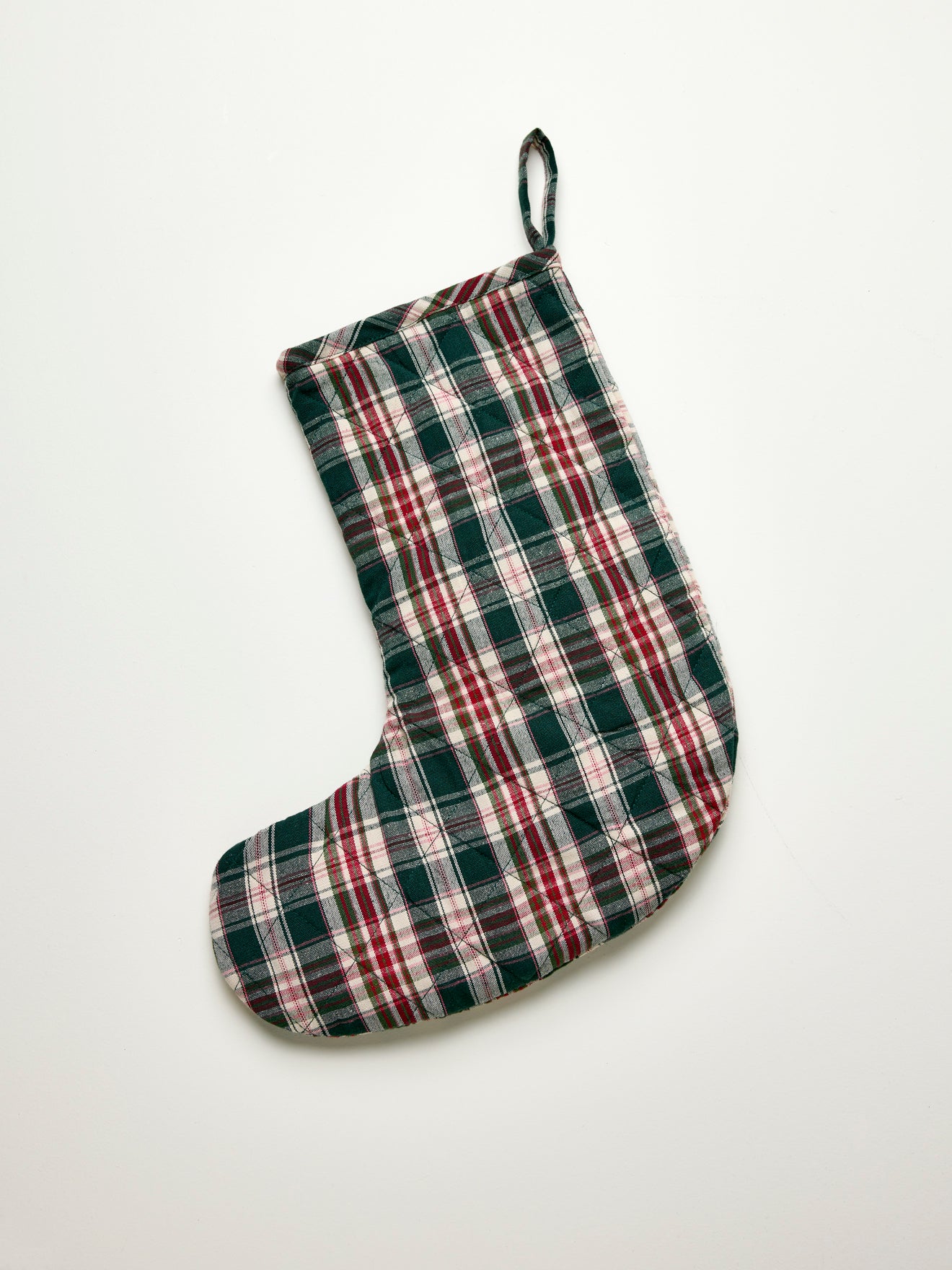 Geruite kerstsok - Kerstcollectie