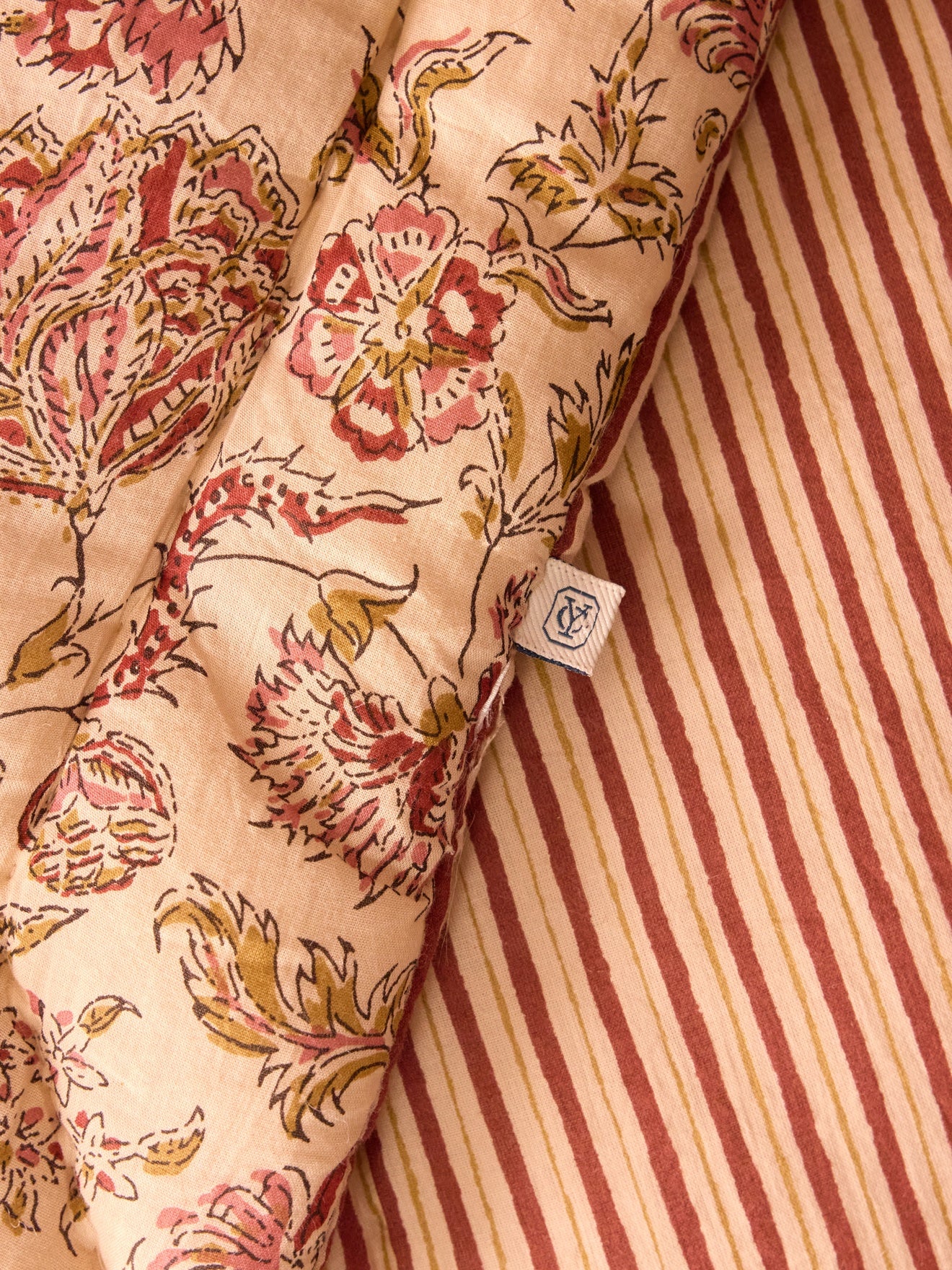 Gewatteerde sprei met Penjab-print