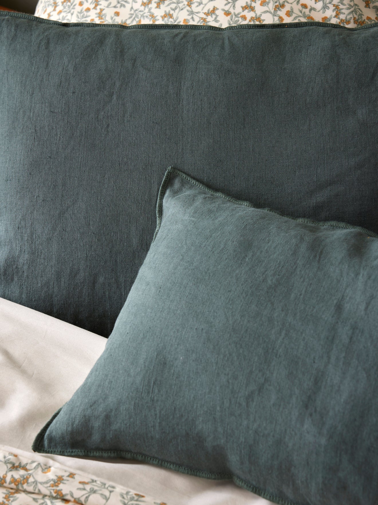 Housse de coussin en lin