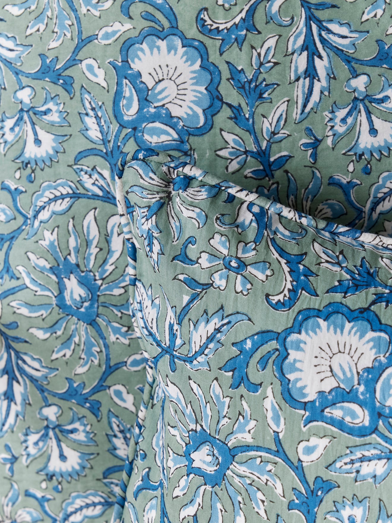 Housse de coussin tissu indien