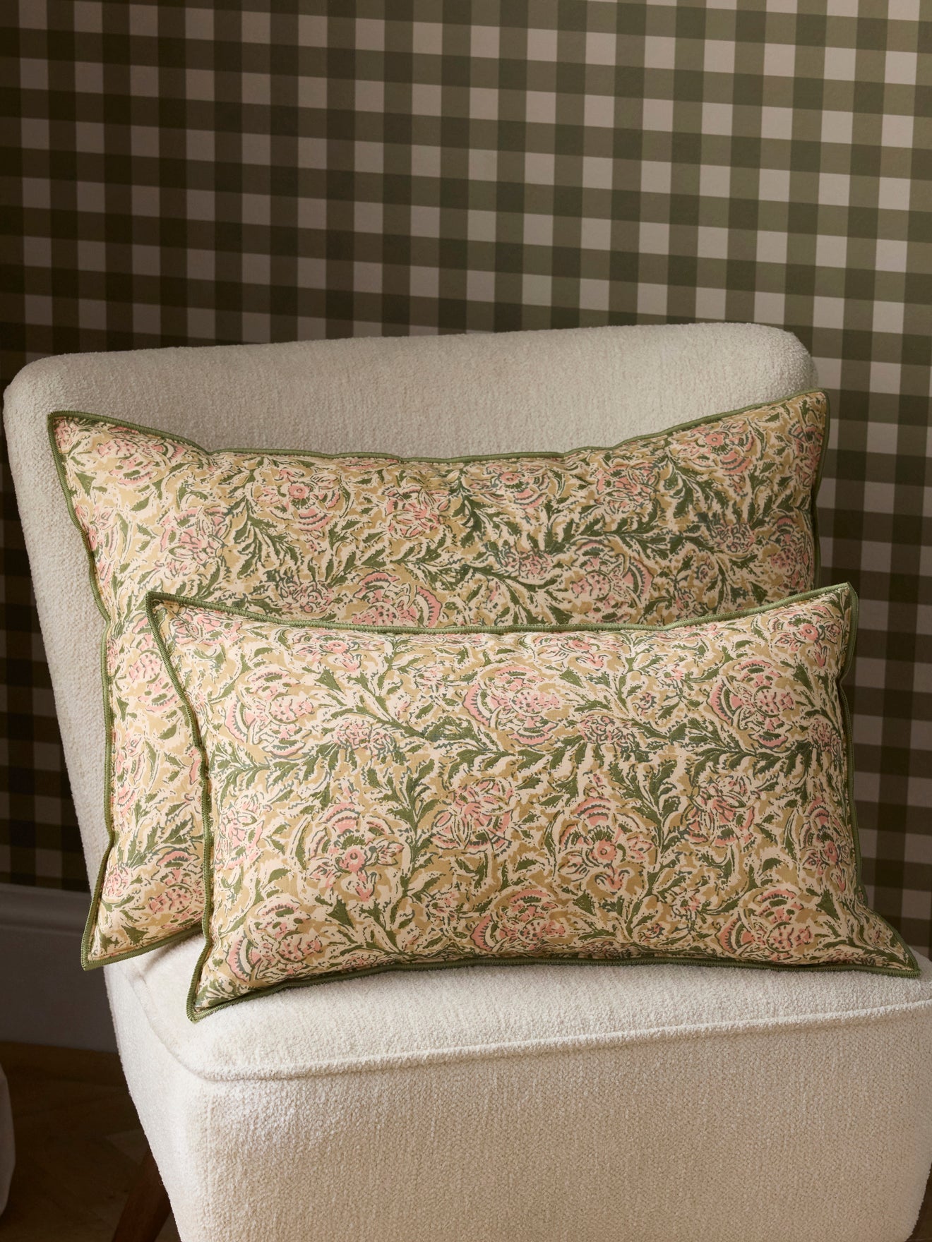 Housse de coussin coton imprimé indien