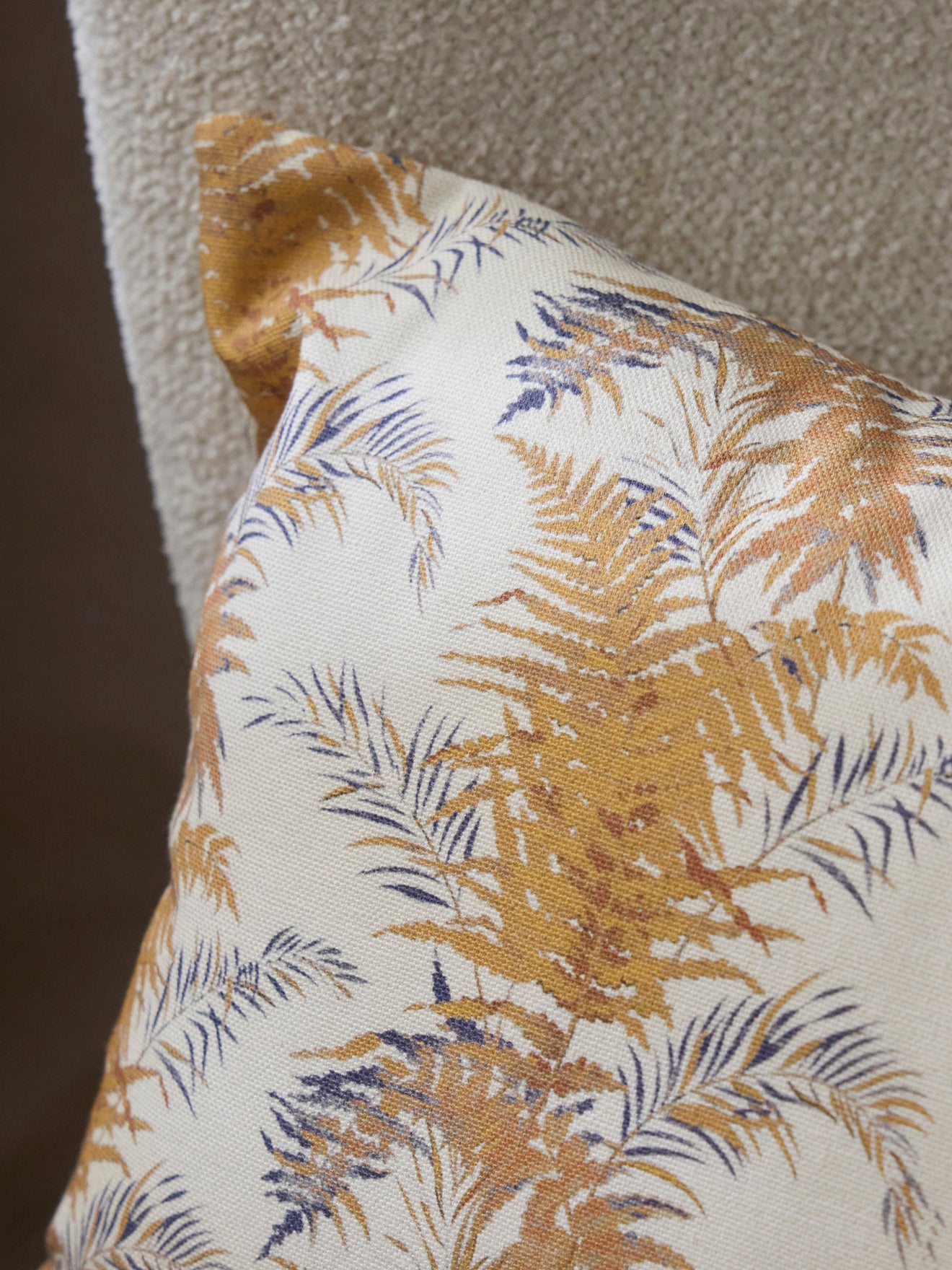 Housse de coussin coton fleuri