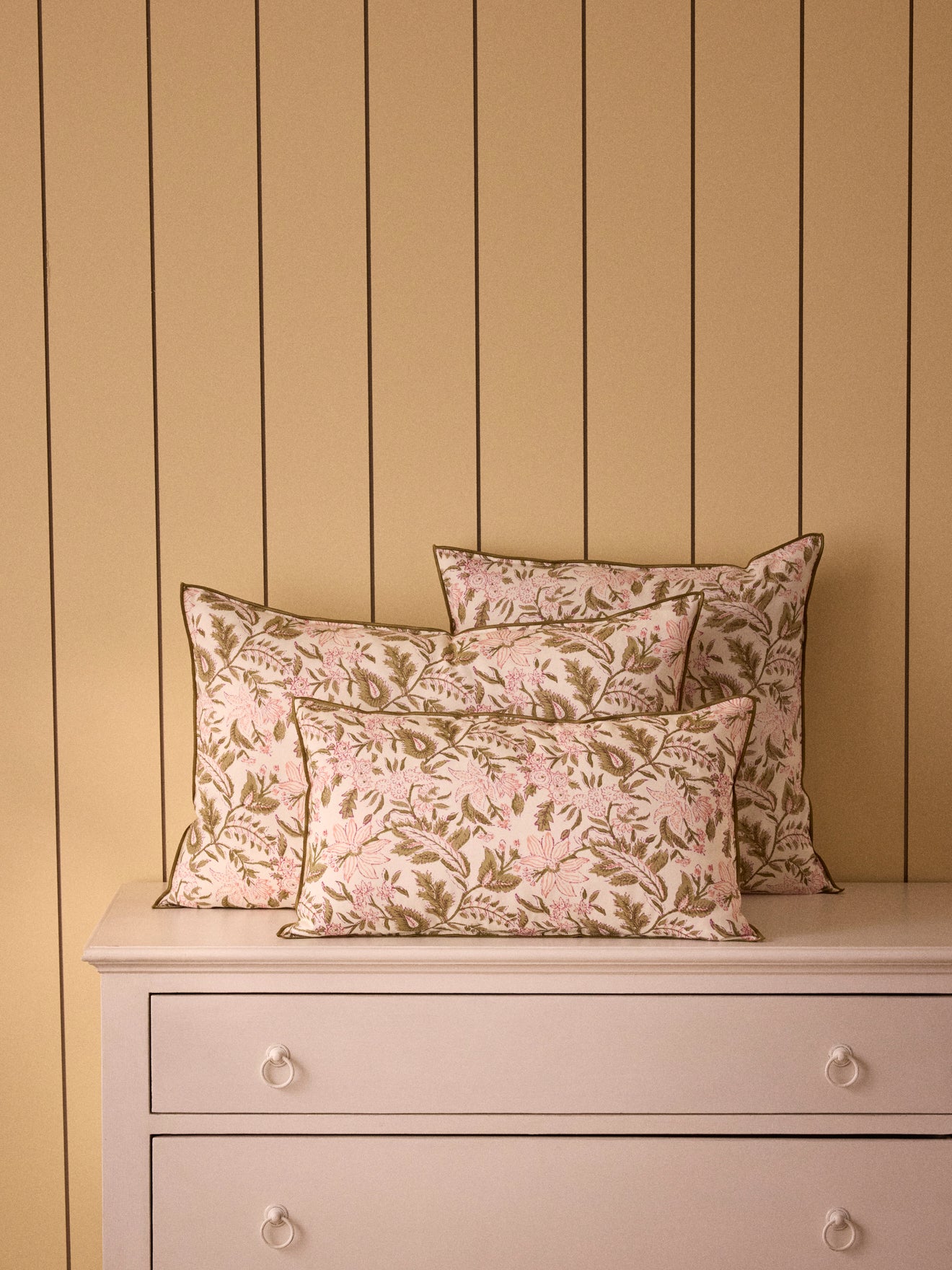 Housse de coussin imprimé indien