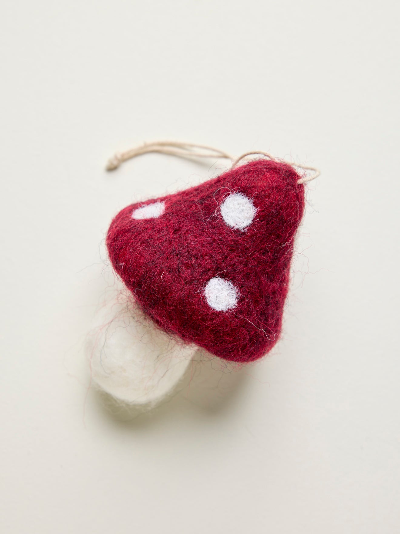 Decoratieve paddenstoel in vilt - set van 4