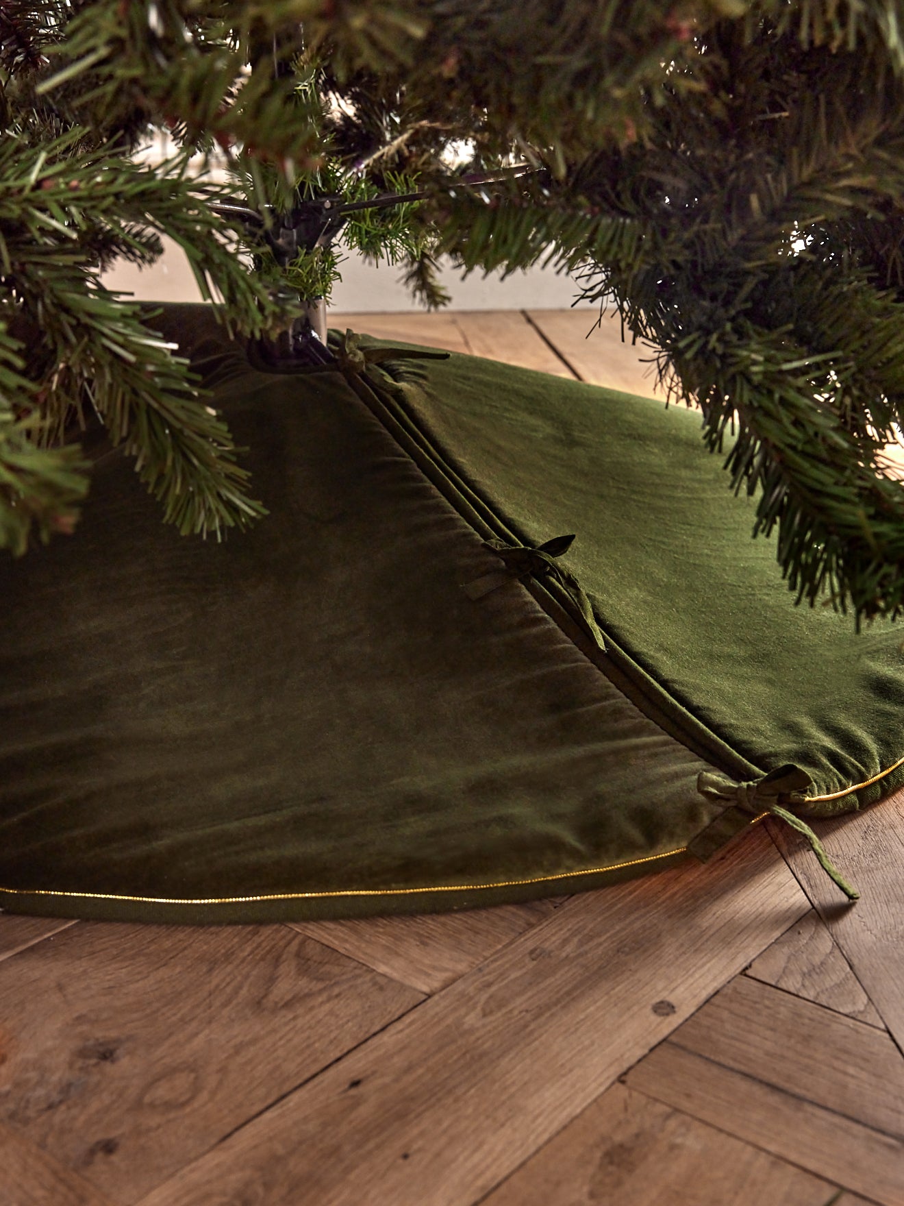 Kerstboomrok in velours