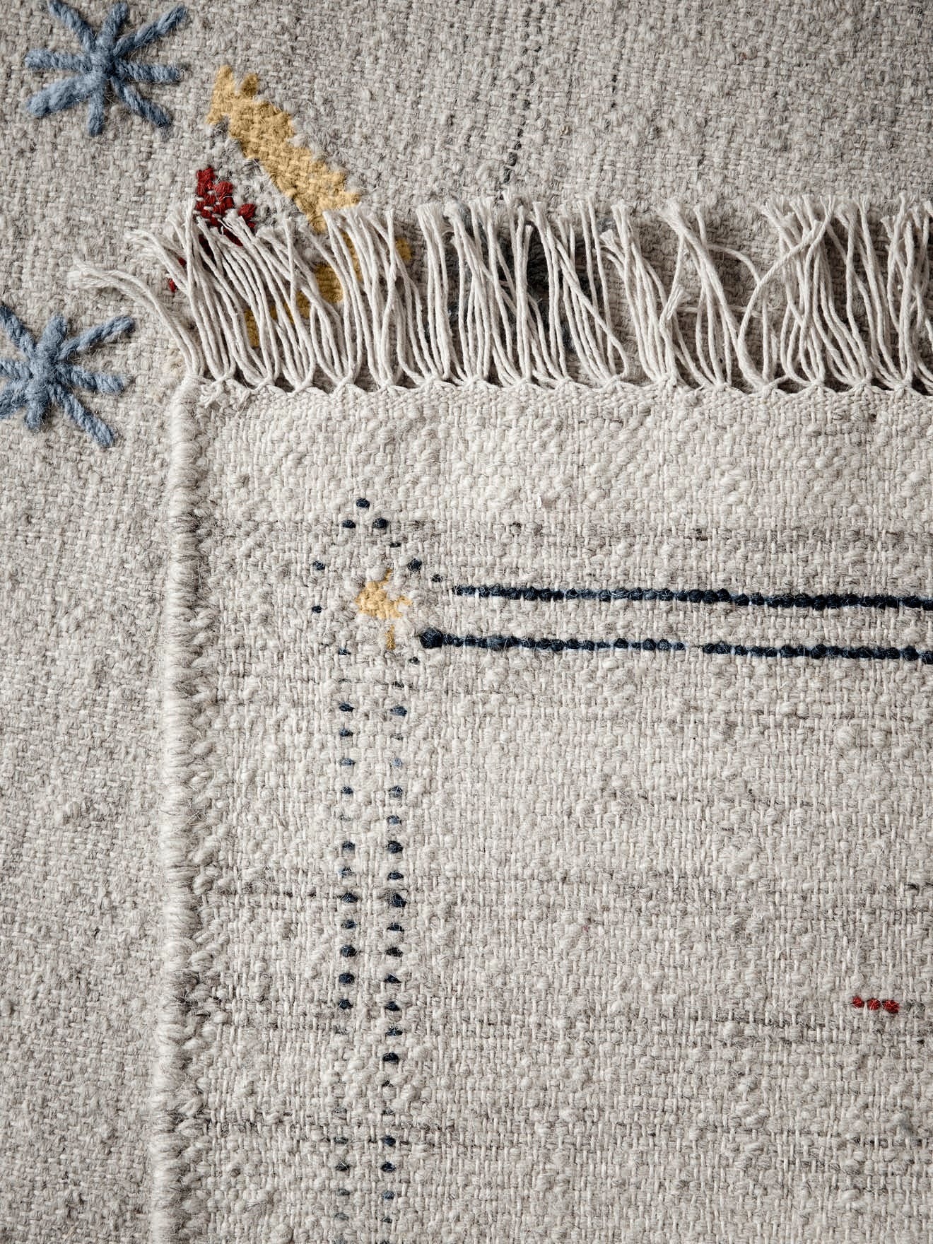 Tapis Joseph en laine et coton tissés