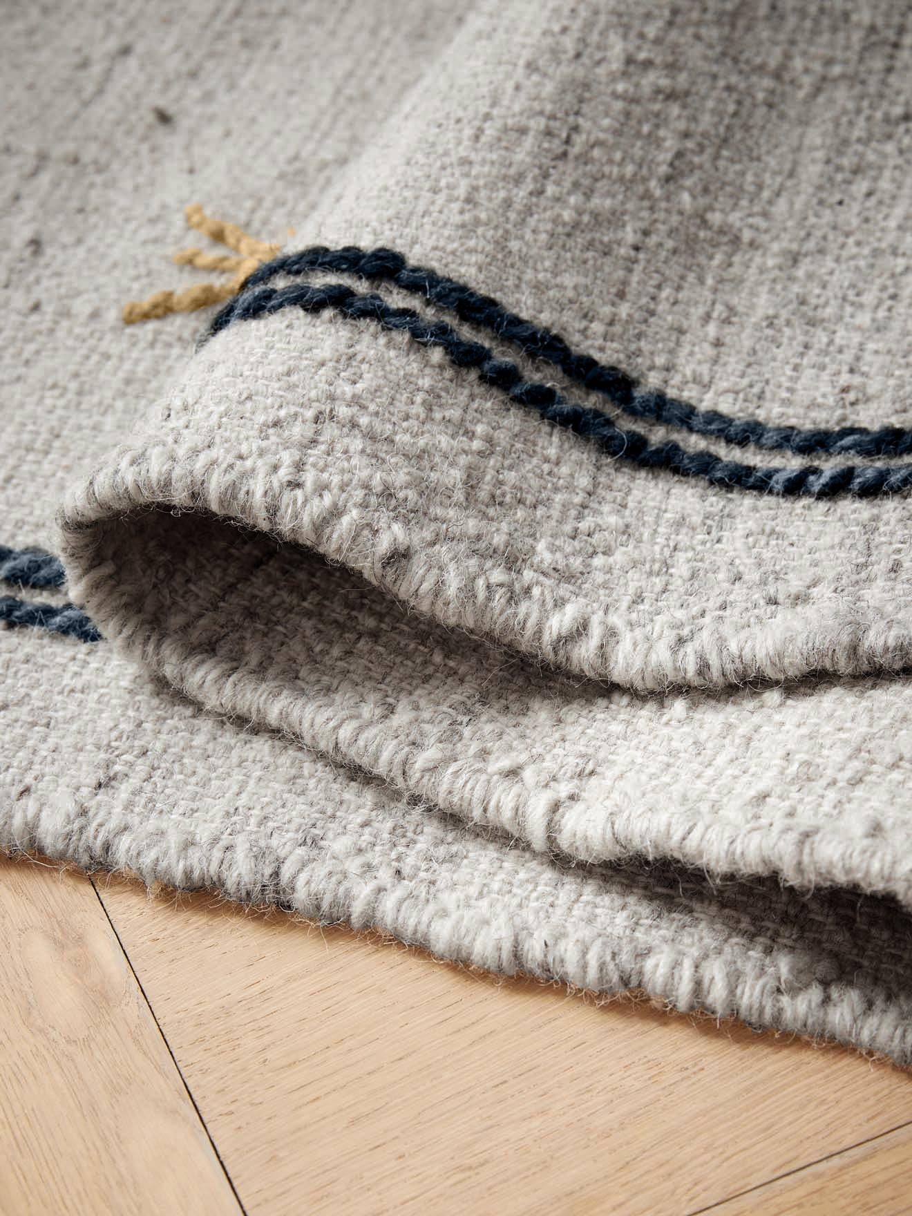 Tapis Joseph en laine et coton tissés