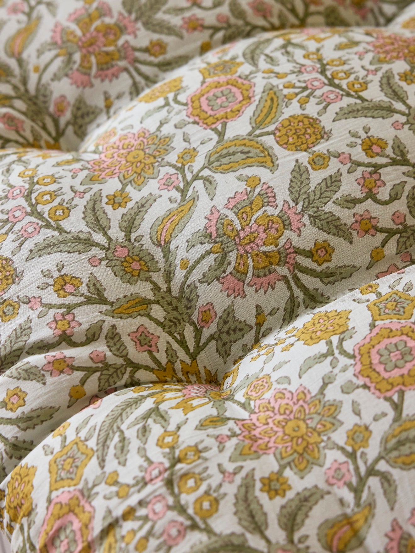 Matelas déco en tissu indien - Taille S - imprimé Kolkata