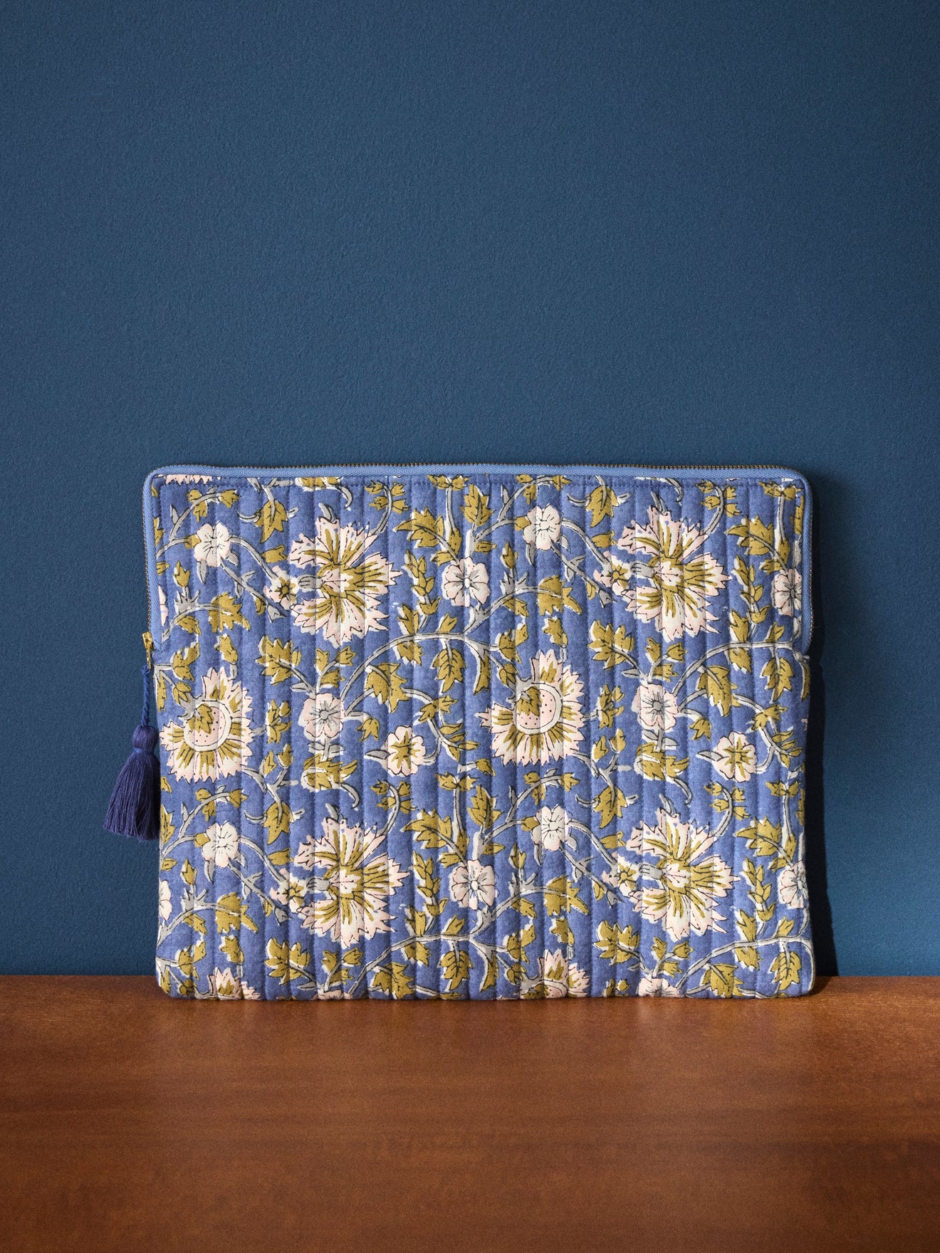 Pochette ordinateur en tissu indien