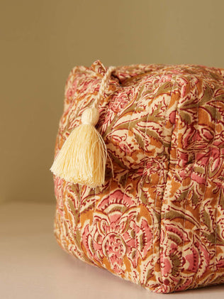 Trousse de toilette en tissu indien