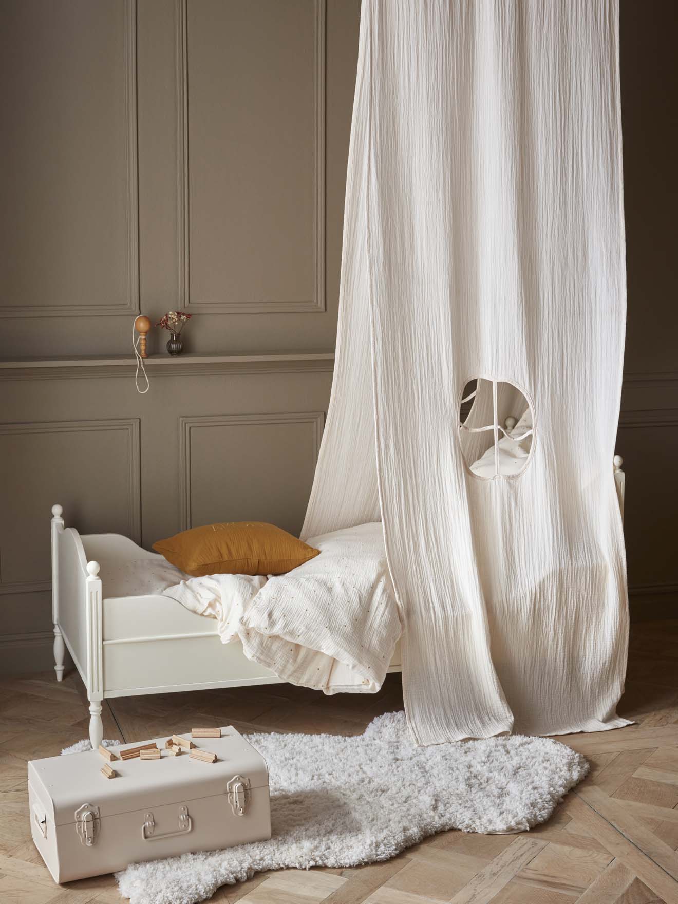 Ciel de lit en gaze de coton