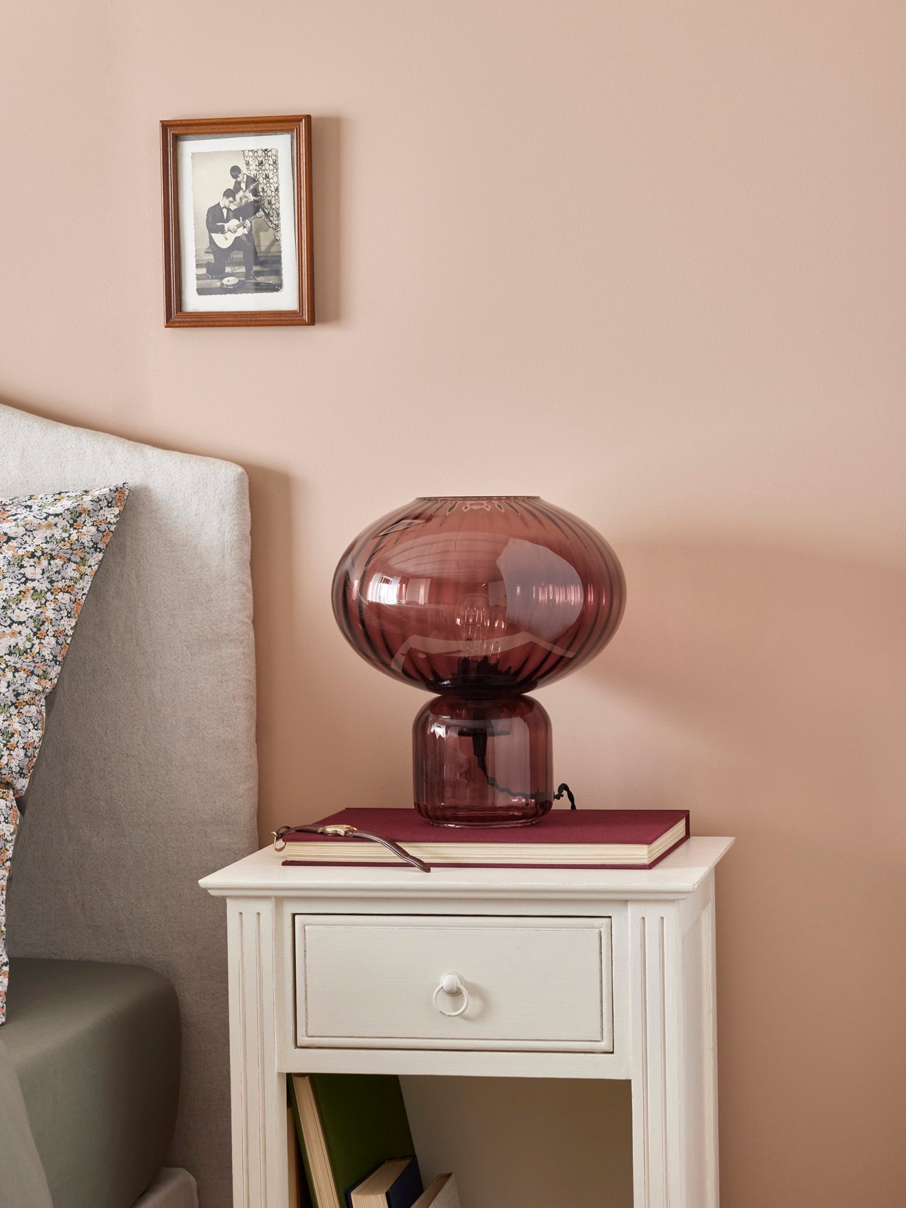 Lamp in geciseleerd glas Martin