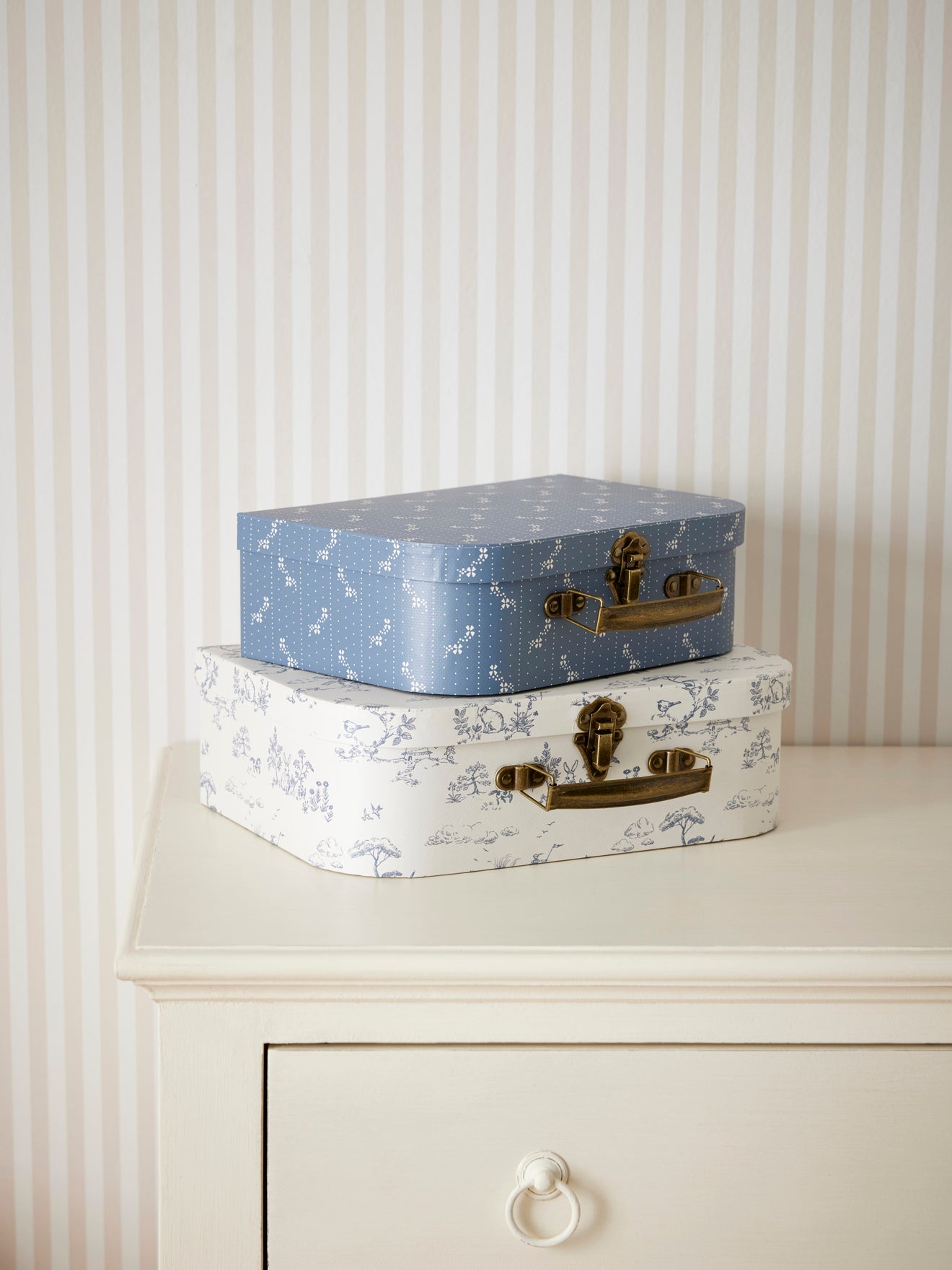 Koffertjes "Jouy style", set van 2