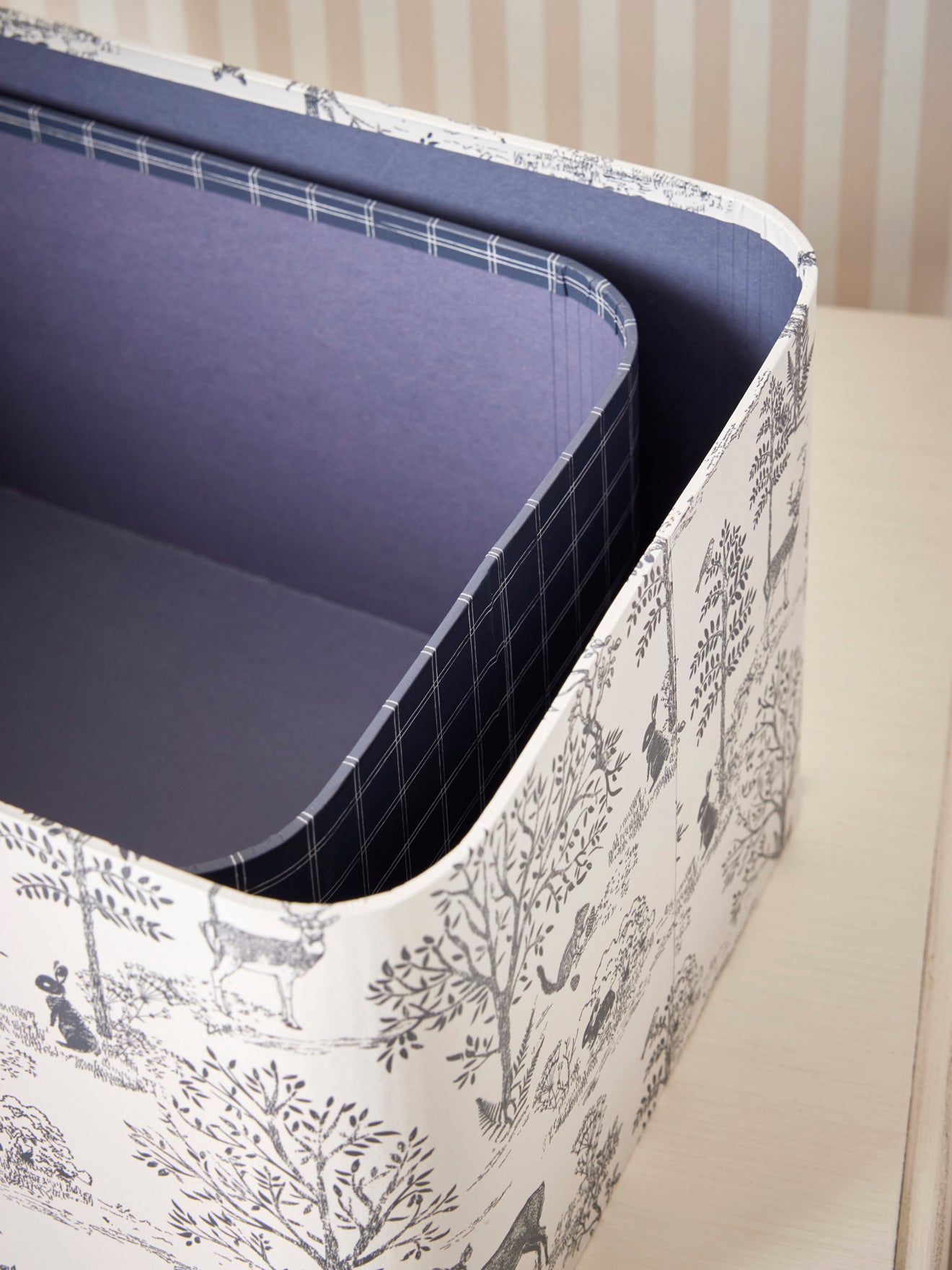 Boîte gigogne "petit Jouy" par lot de 2