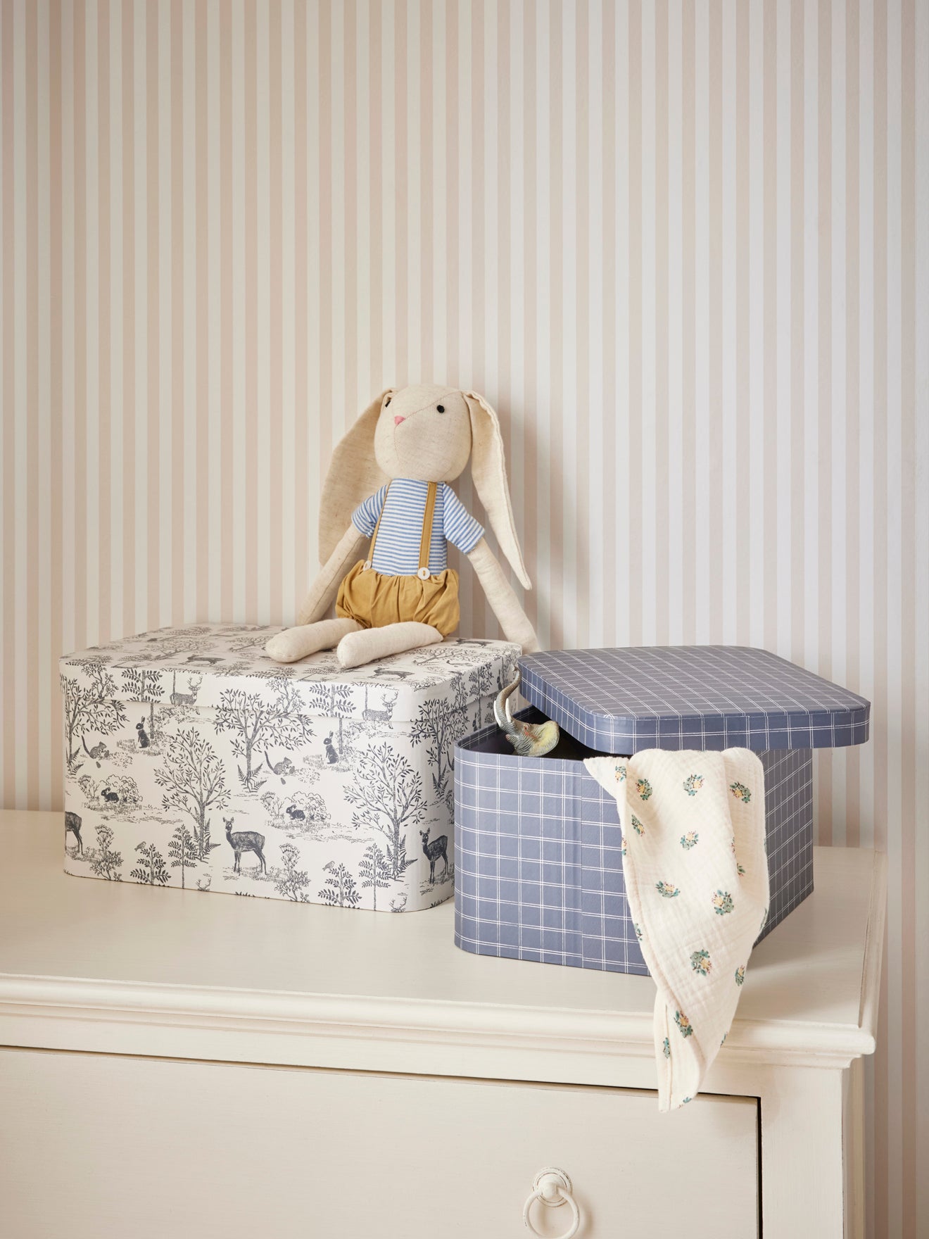 Boîte gigogne "petit Jouy" par lot de 2