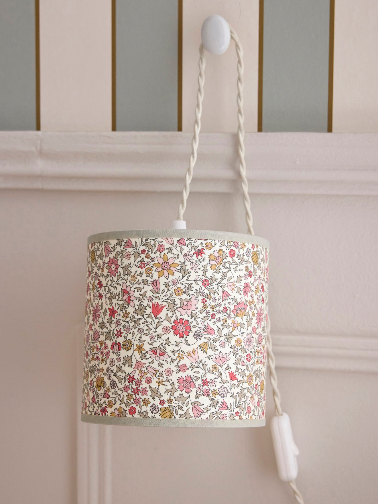 Abat-jour pour lampe baladeuse tissu Liberty