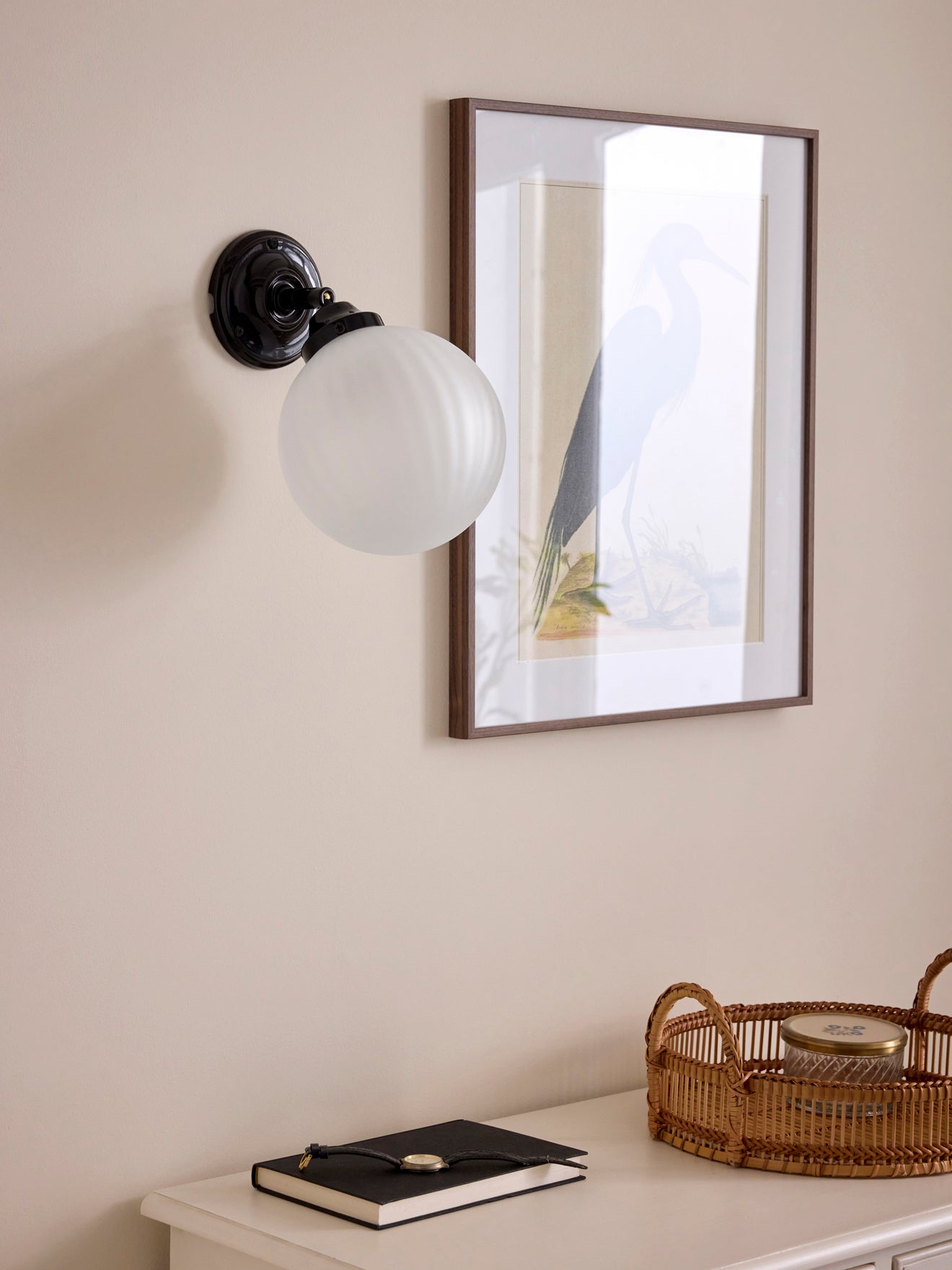 Wandapplicatie in glas en keramiek Zélie