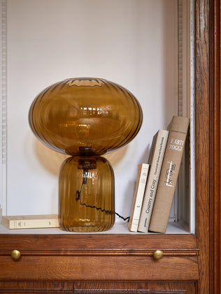 Extragrote lamp in geciseleerd glas "Martin"