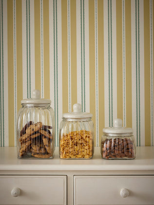 Bonbonnière en verre et céramique - grand modèle