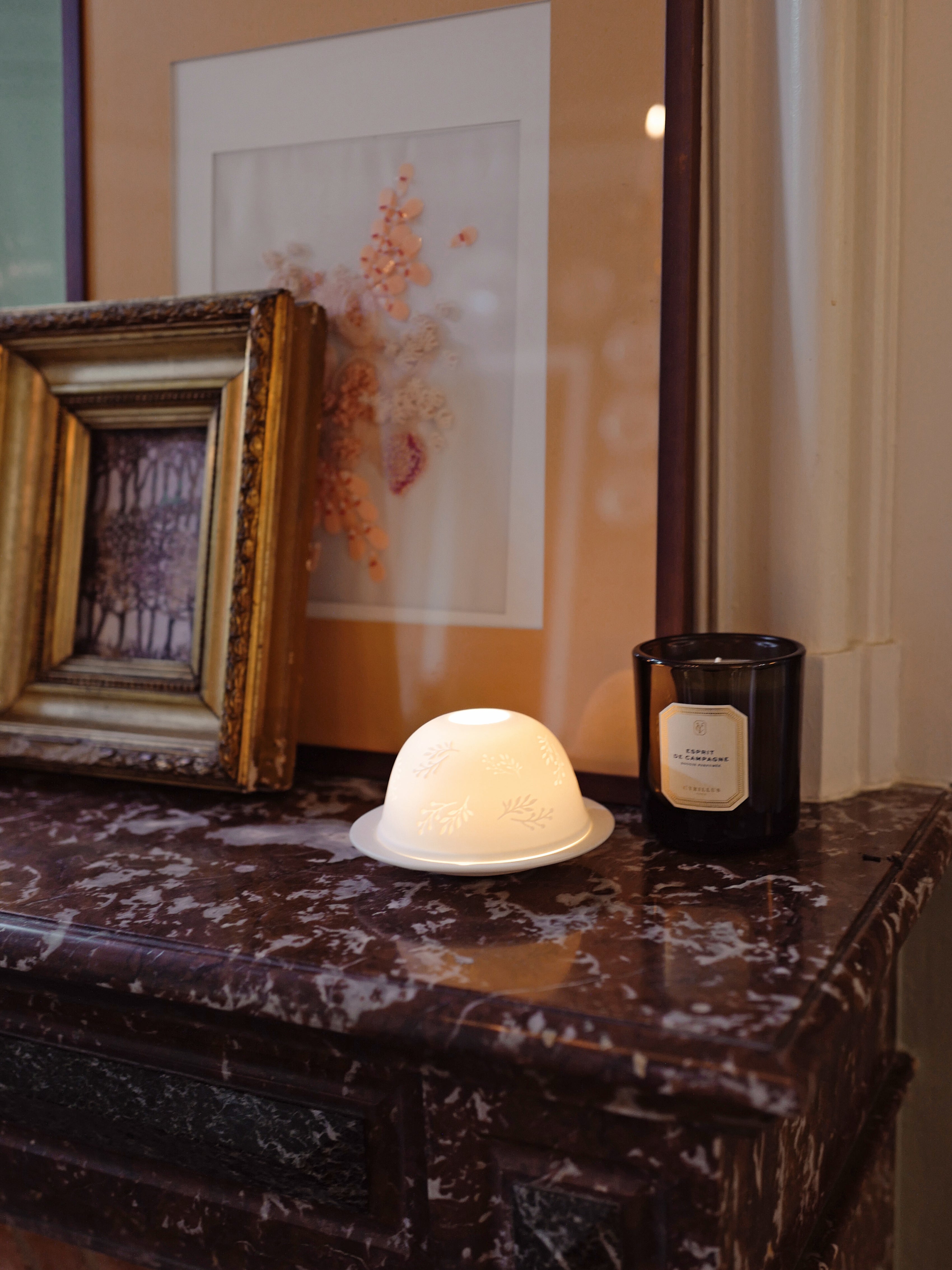 Photophore dôme en céramique