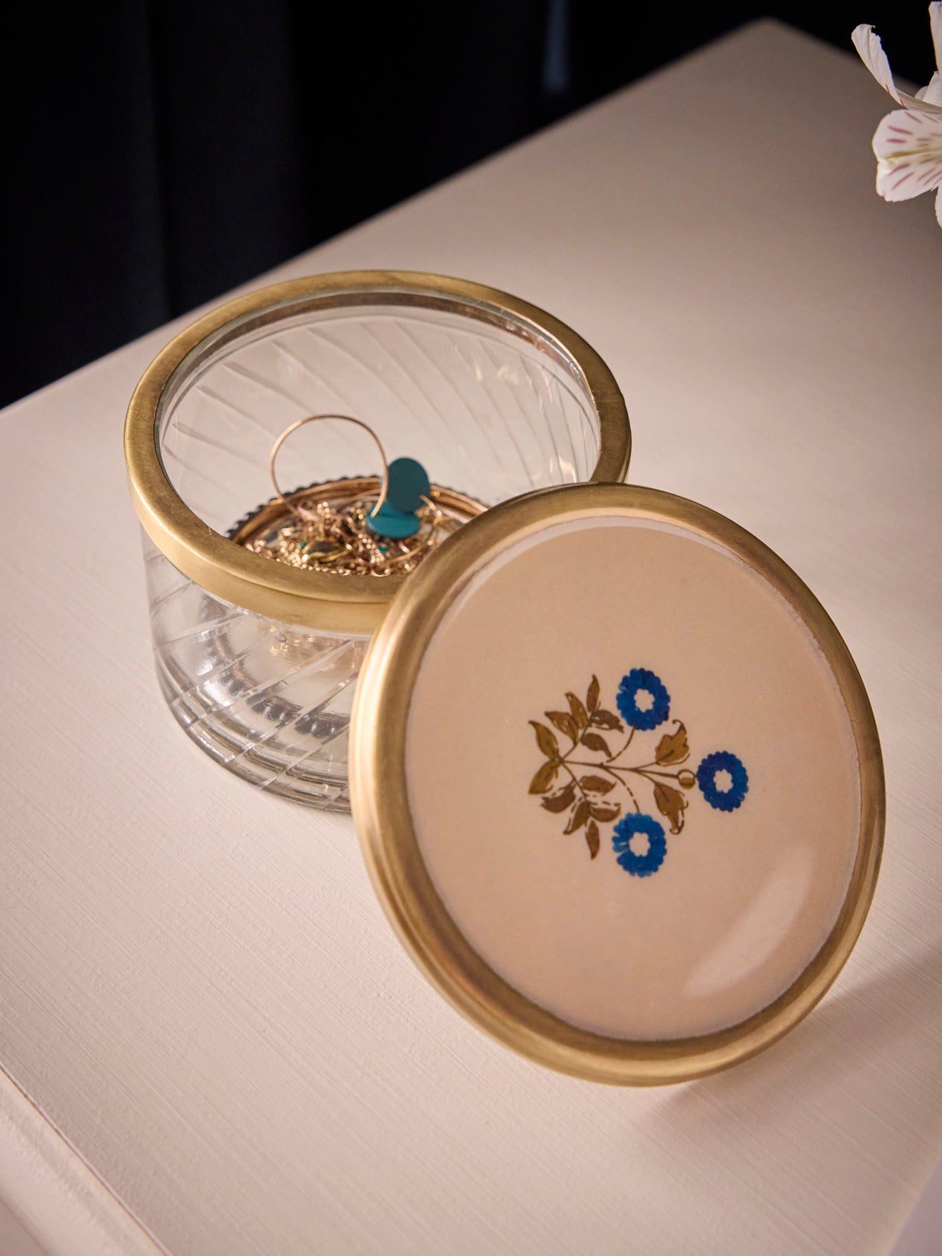 Boîte en verre avec couvercle - Grand modèle