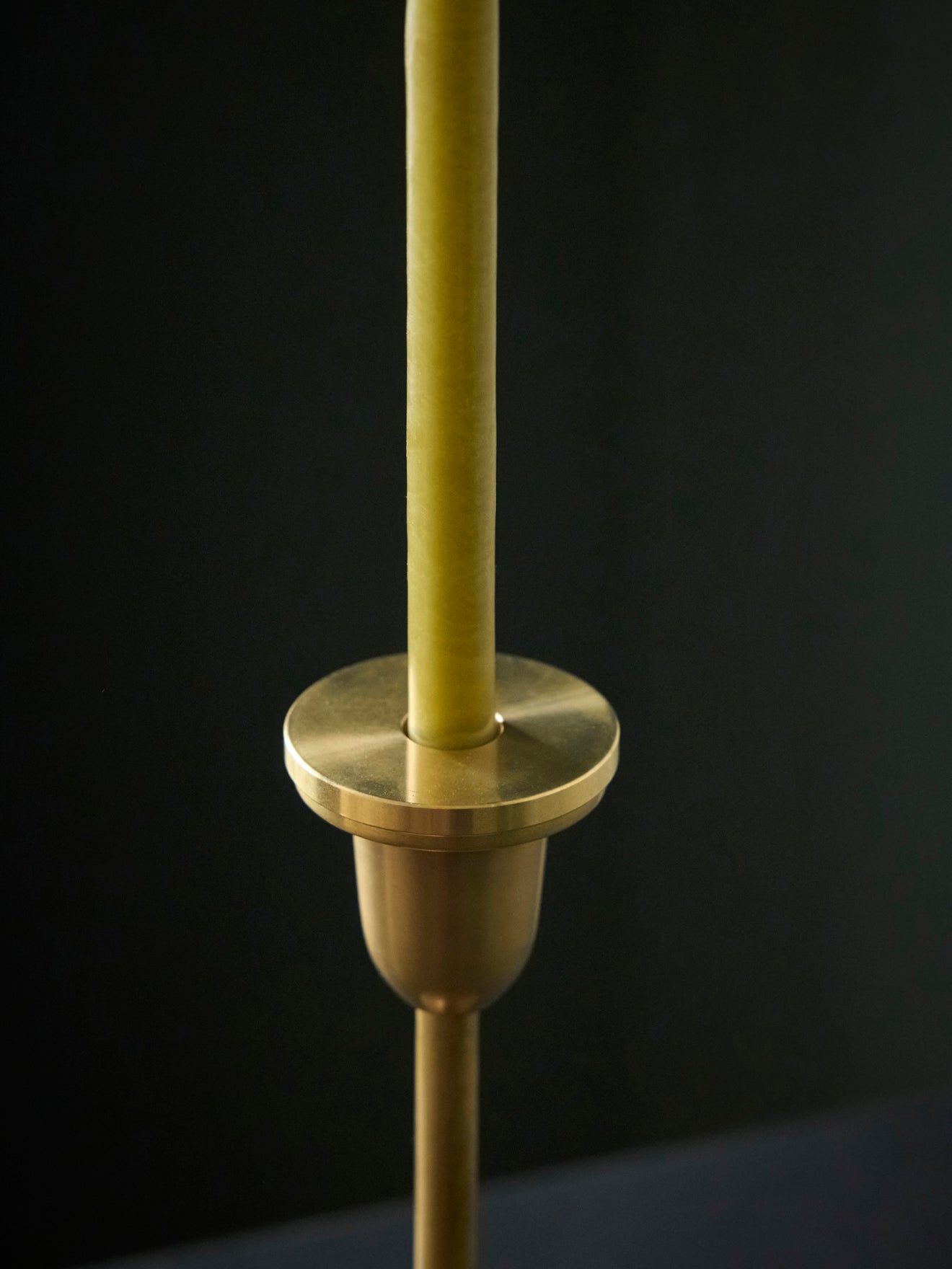 Kaarsenhouder in messing "Elégant" - middelmatig model
