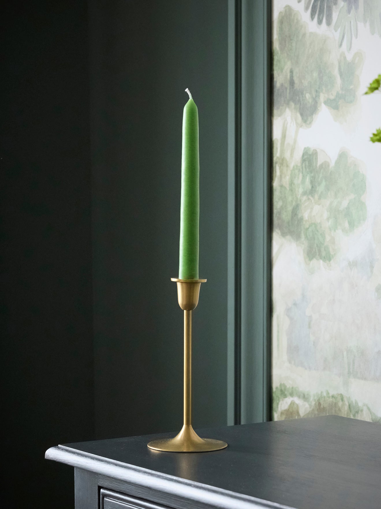 Kaarsenhouder in messing "Elégant" - middelmatig model