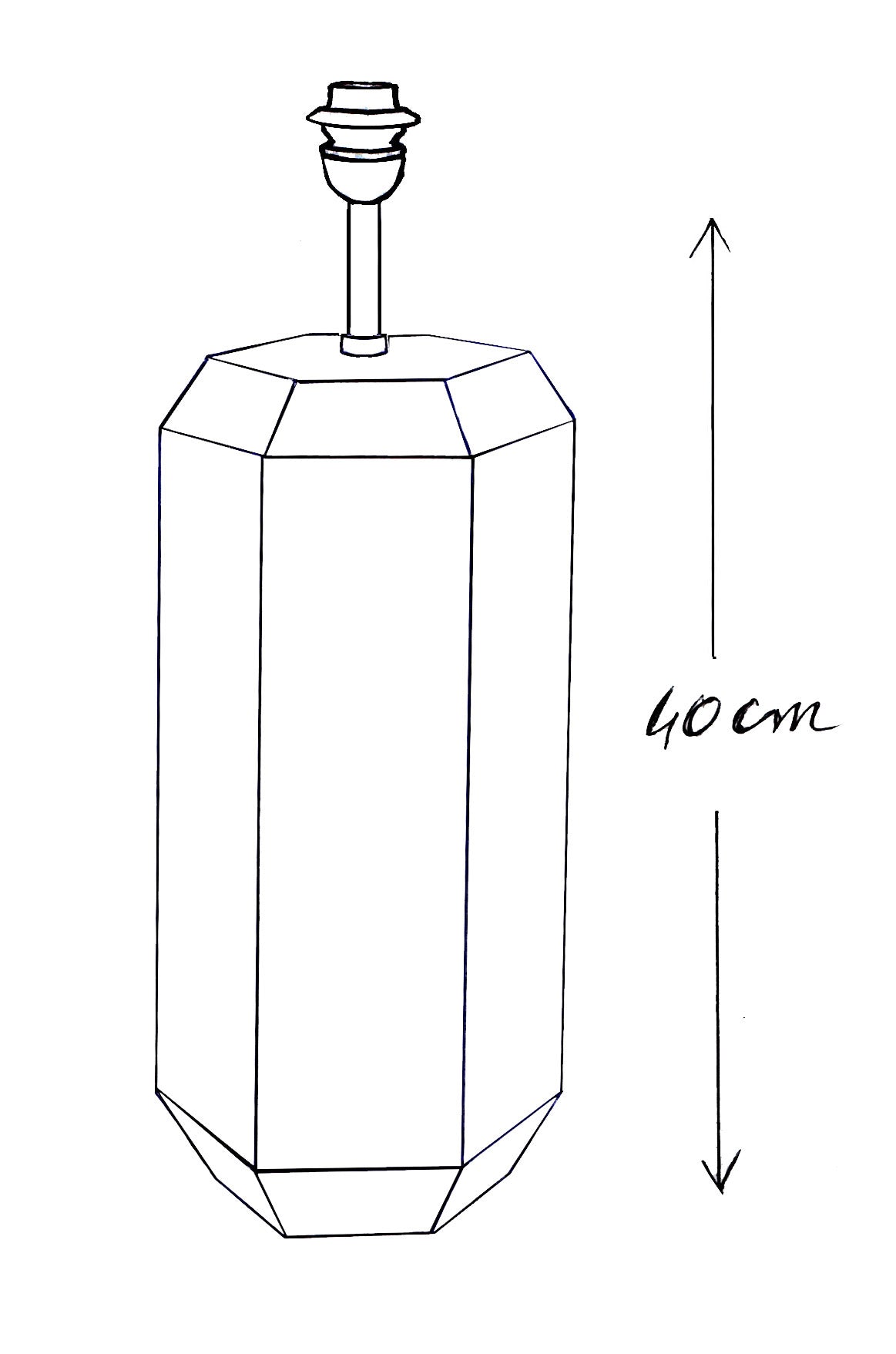 Pied de lampe en céramique - Grand modèle Victoire