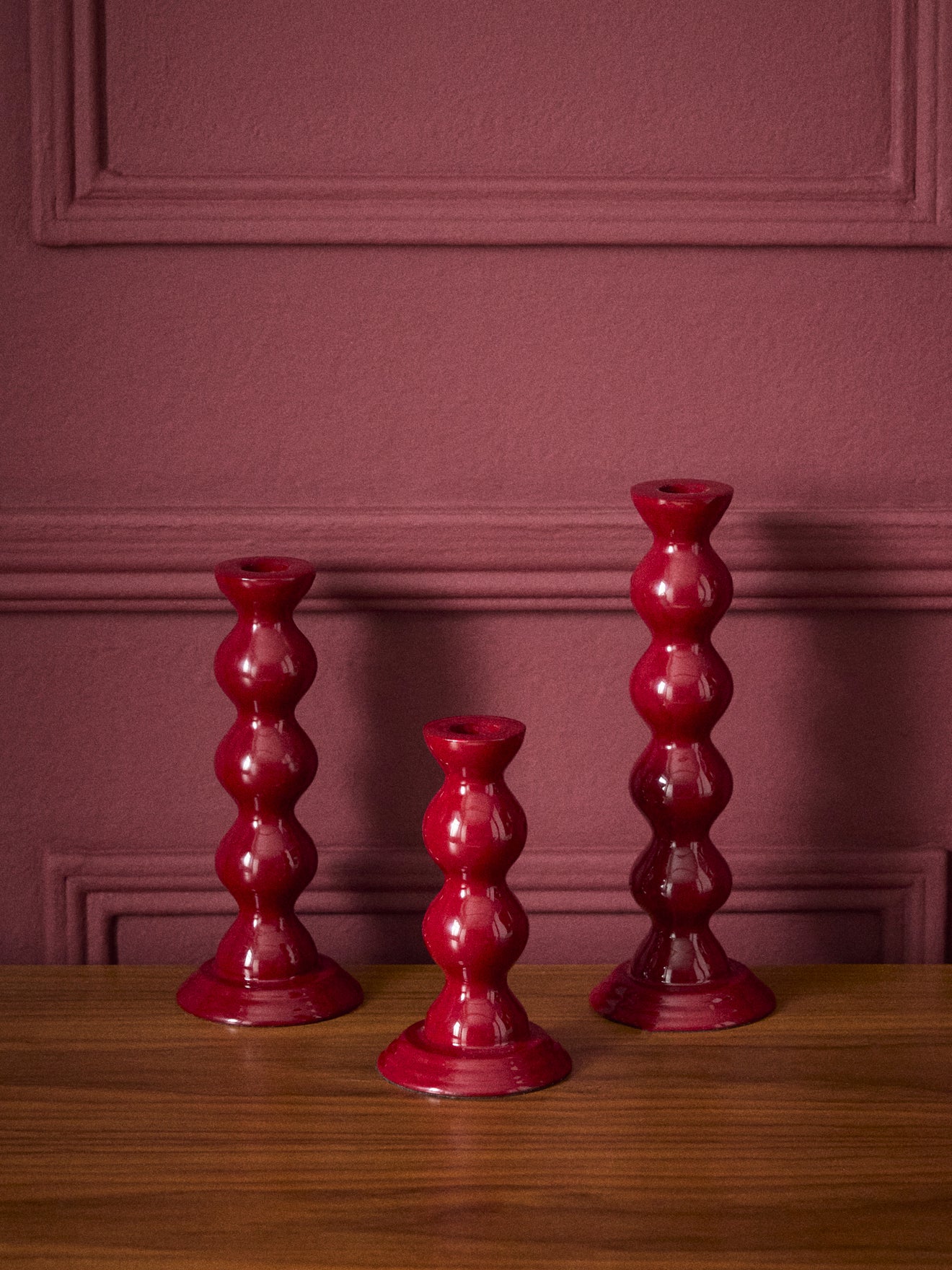 Bolvormige kandelaar "Emma" - groot model