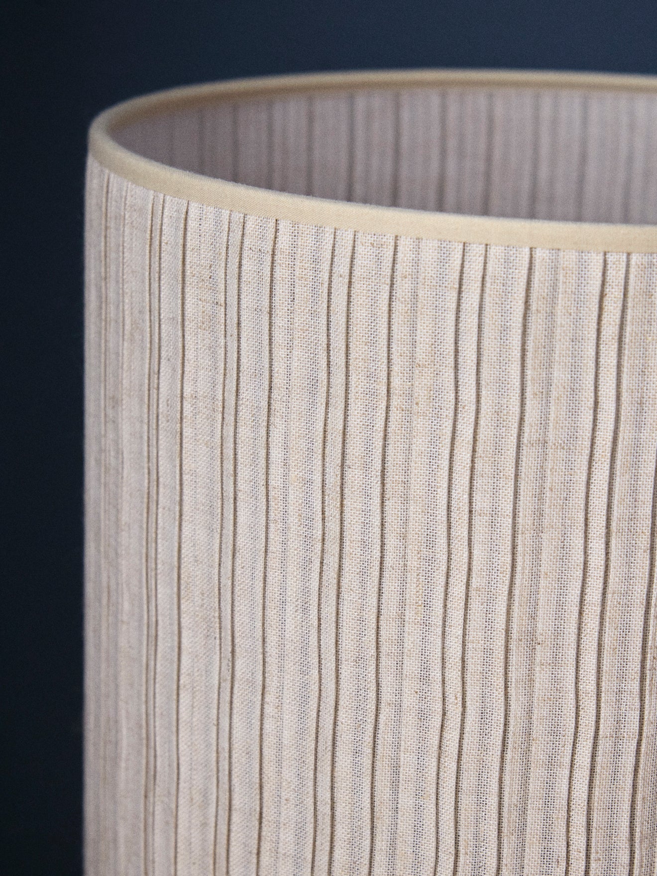 Linnen lampenkap met plooitjes - klein model