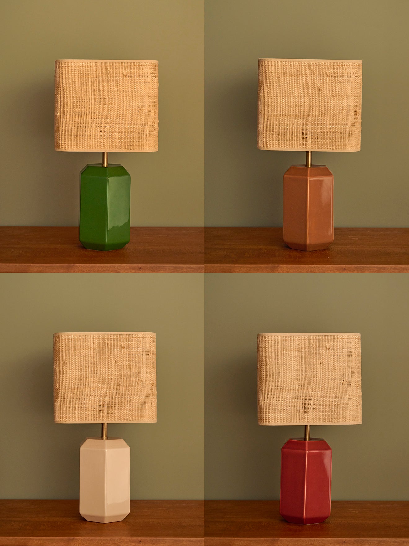 Lampenkap in raffia - klein model