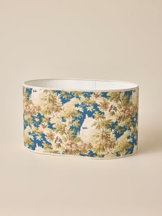 Ovale lampenkap met bloemenprint - groot model Victoire
