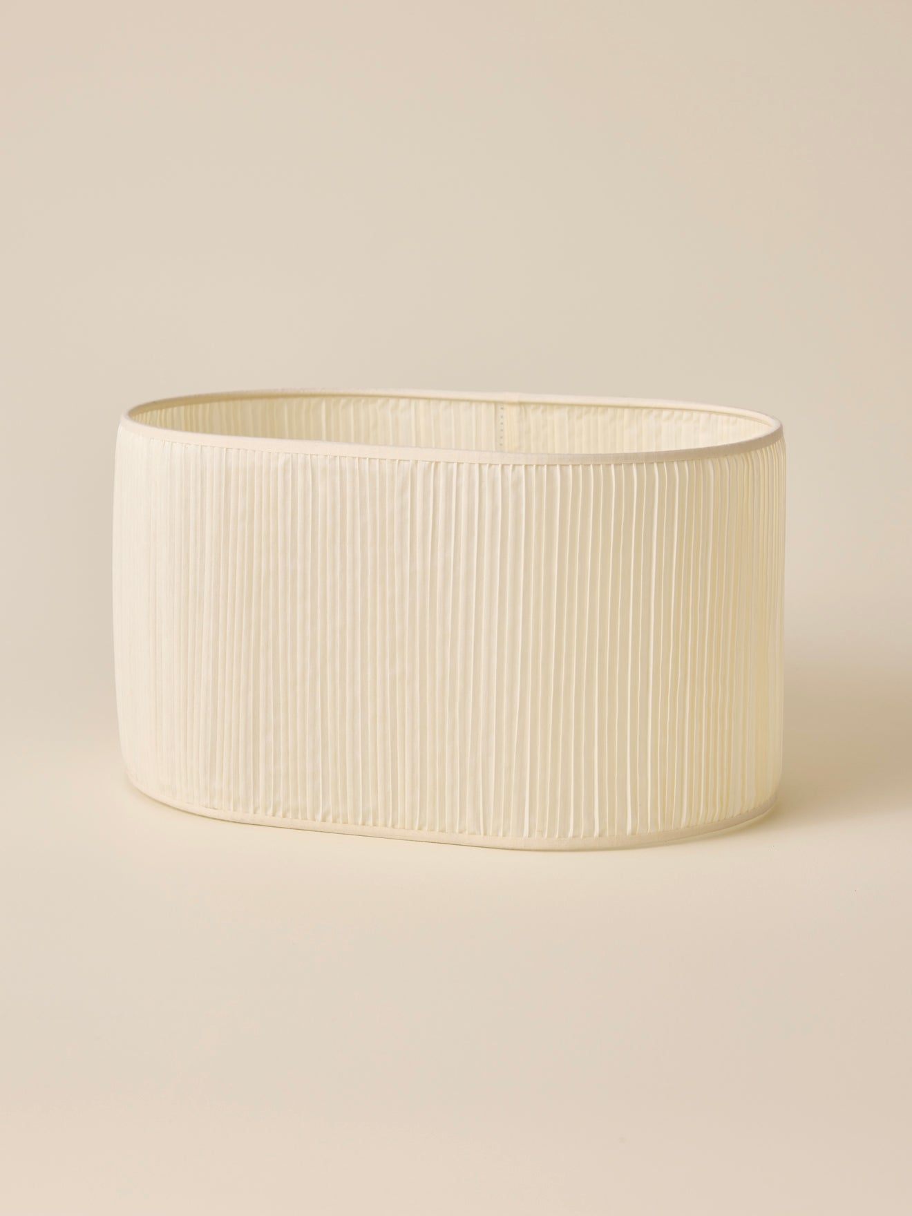 Ovaalvormige lampenkap met plooitjes - groot model