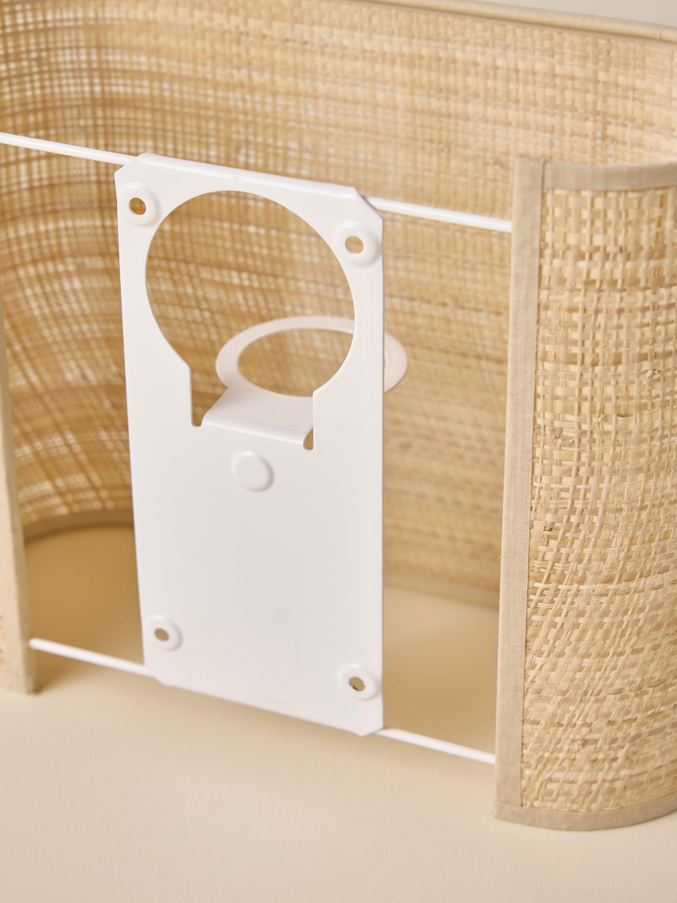Wandlamp in raffia