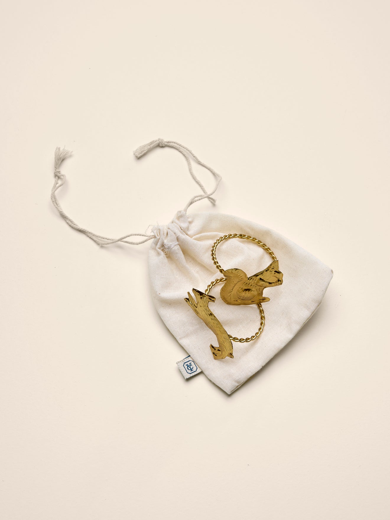 Servetring "Dieren", set van 2