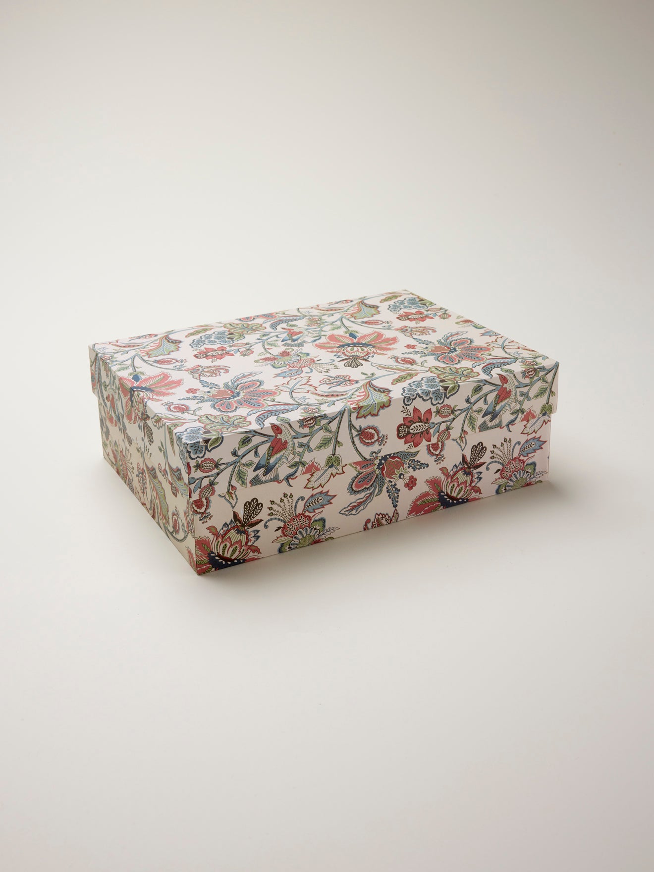 Kerstdecoratie in gestreept glas, set van 6