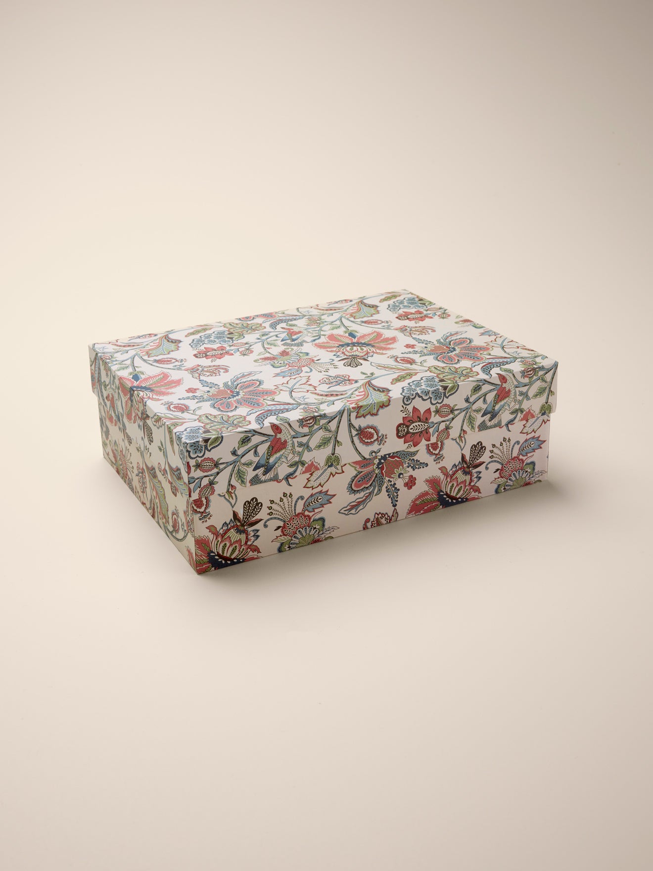 Kerstdecoratie in gestreept glas, set van 6