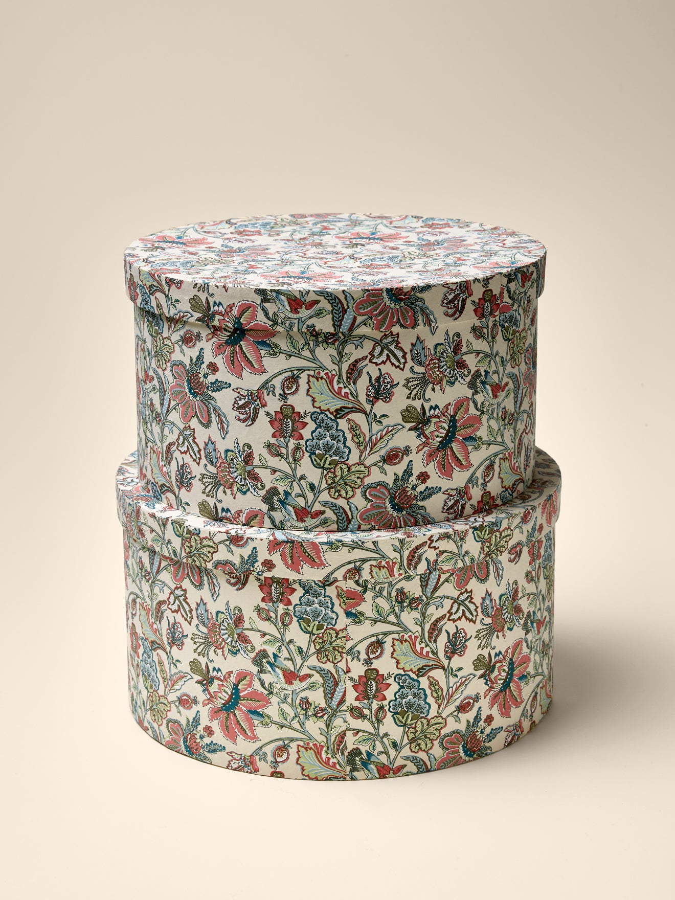 Ronde doos in papier "Augustine" - set van 2