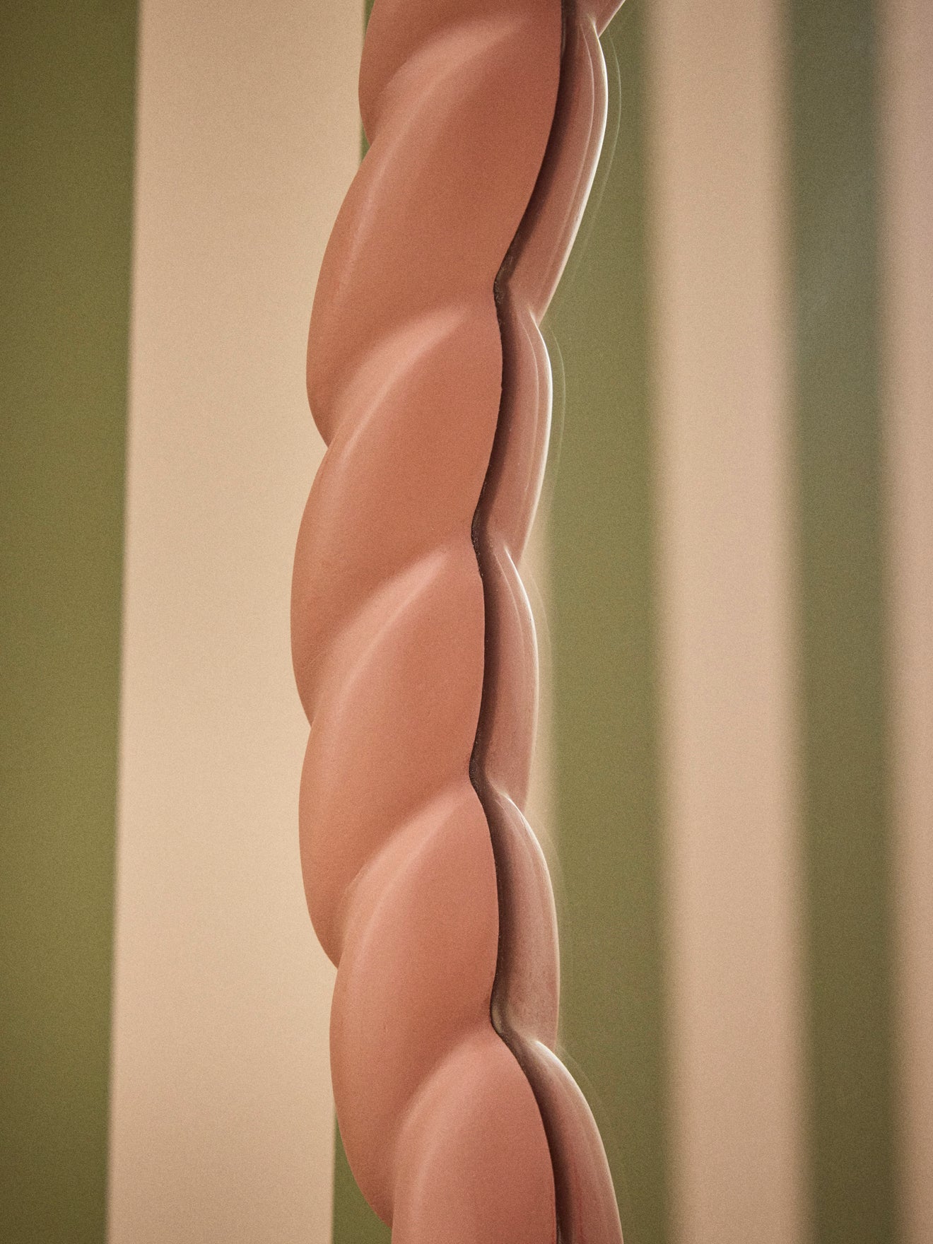 Miroir ovale torsadé