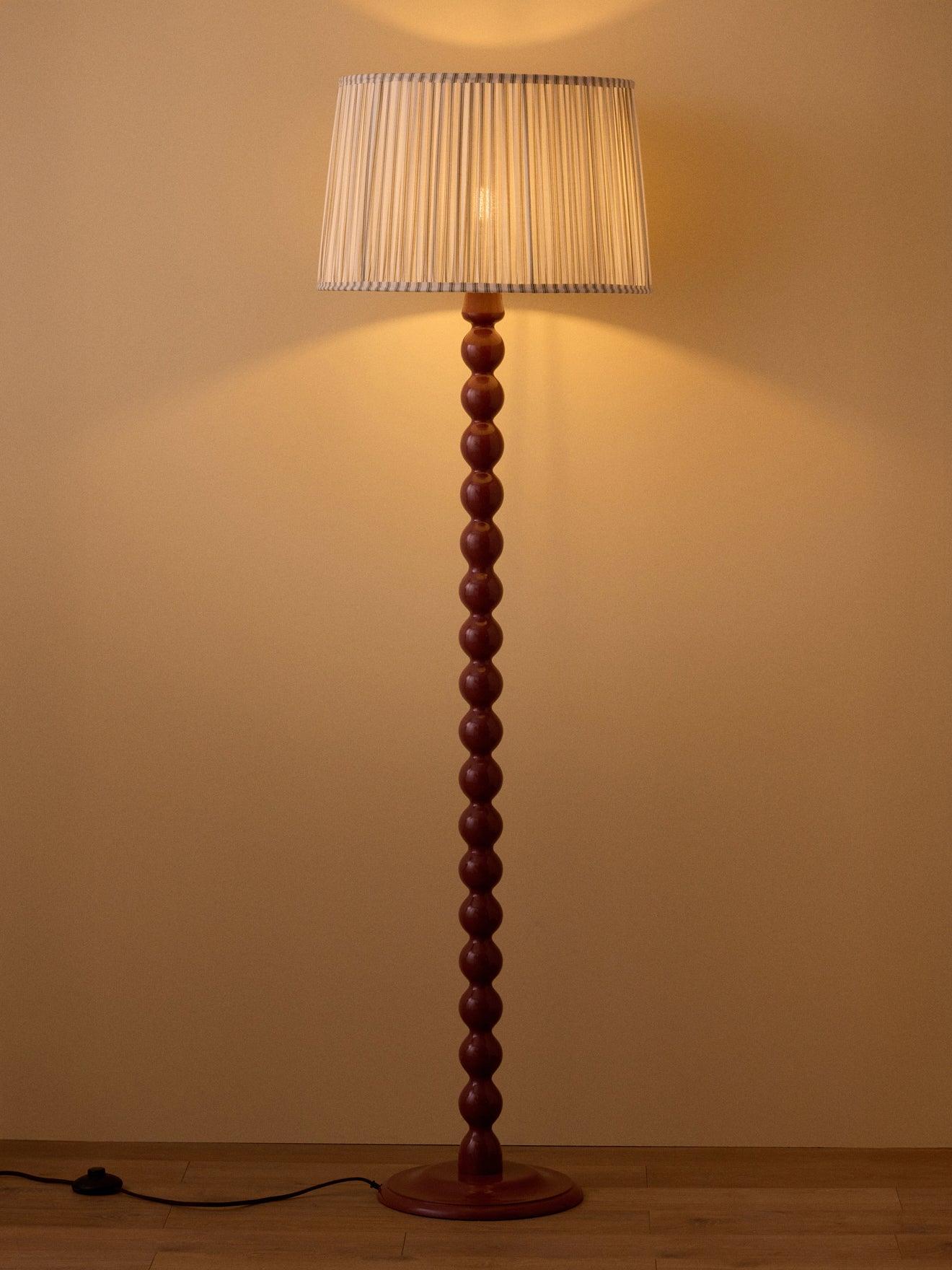Lampenkap met plooitjes en streepjes - groot model