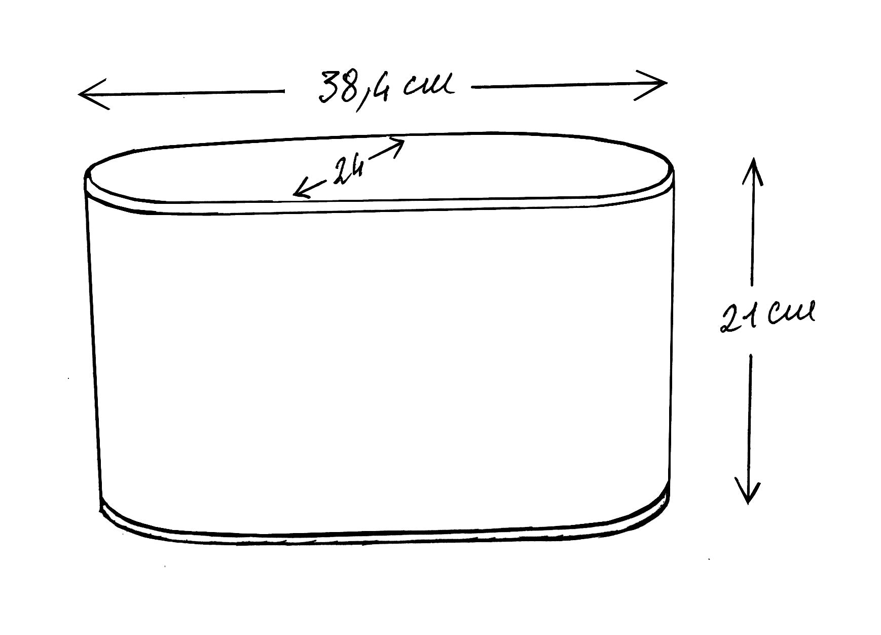 Abat-jour ovale imprimé fleurie - Grand modèle Victoire