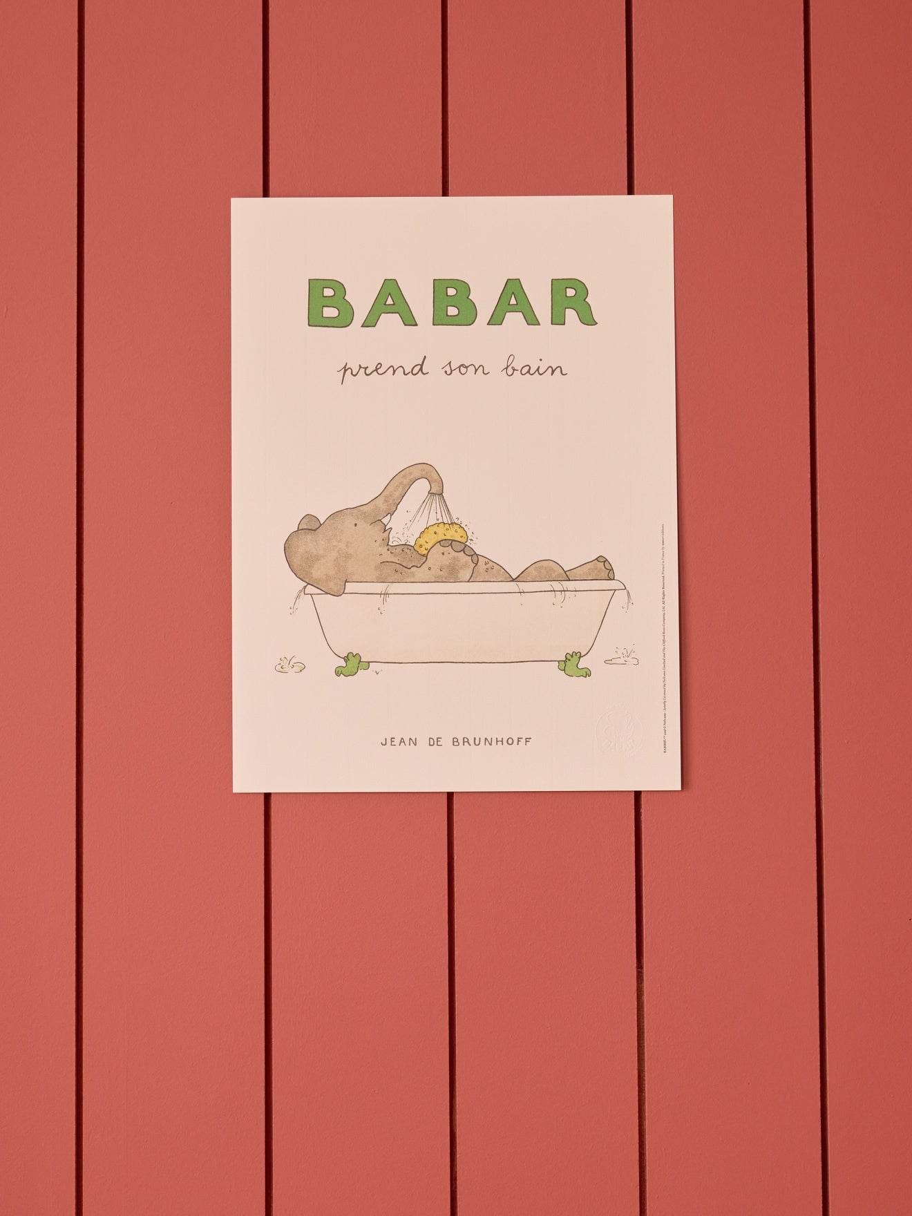 Affiche Babar Bain - Cyrillus X Oneart