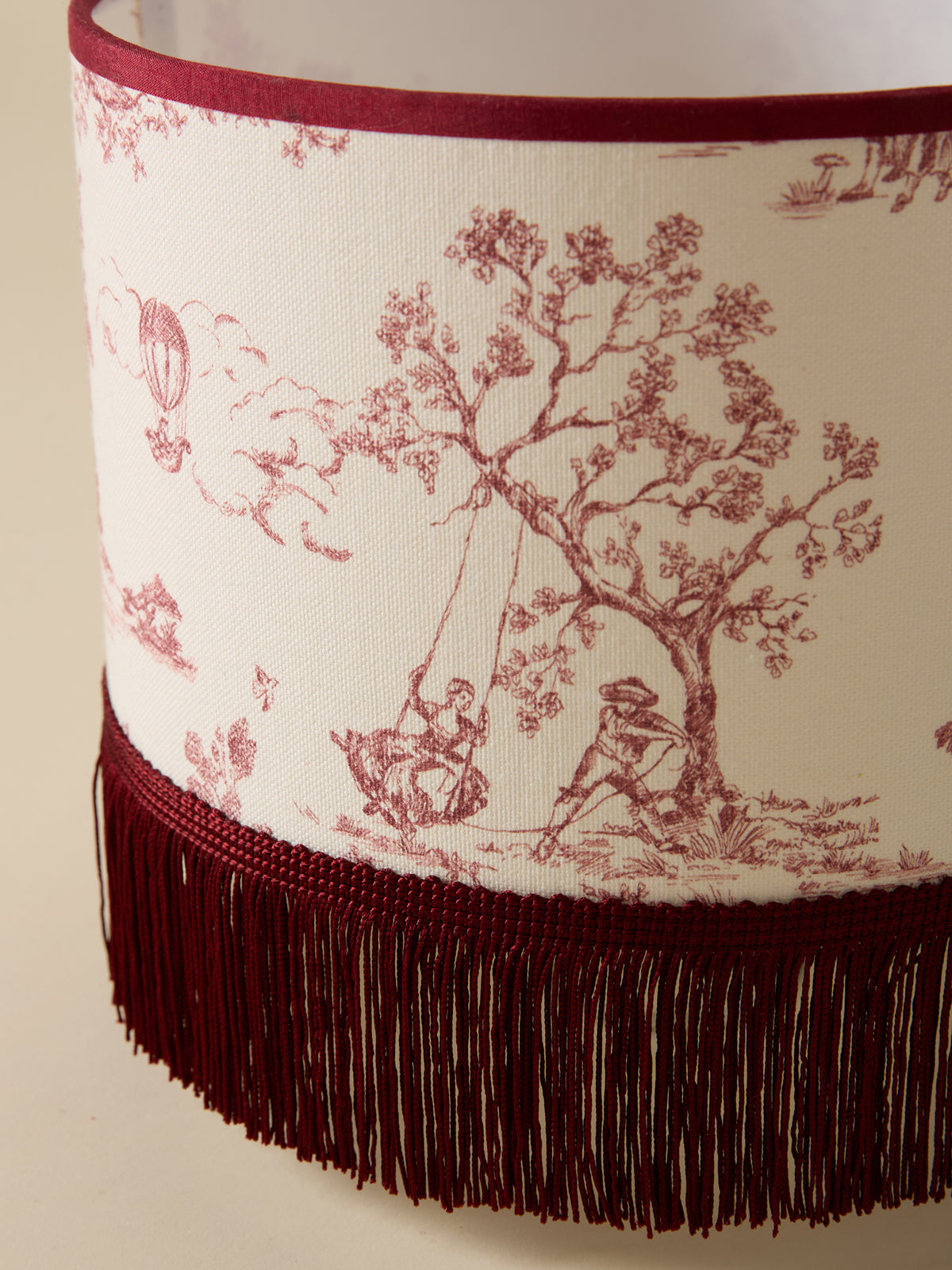 Abat-jour toile de jouy - Petit modèle