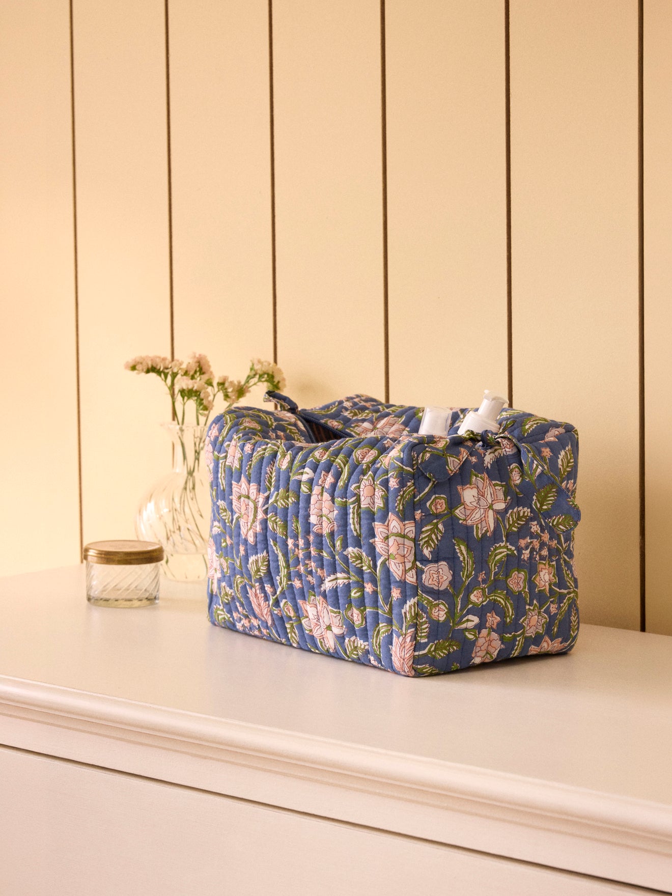 Trousse de toilette imprimé indien Bella