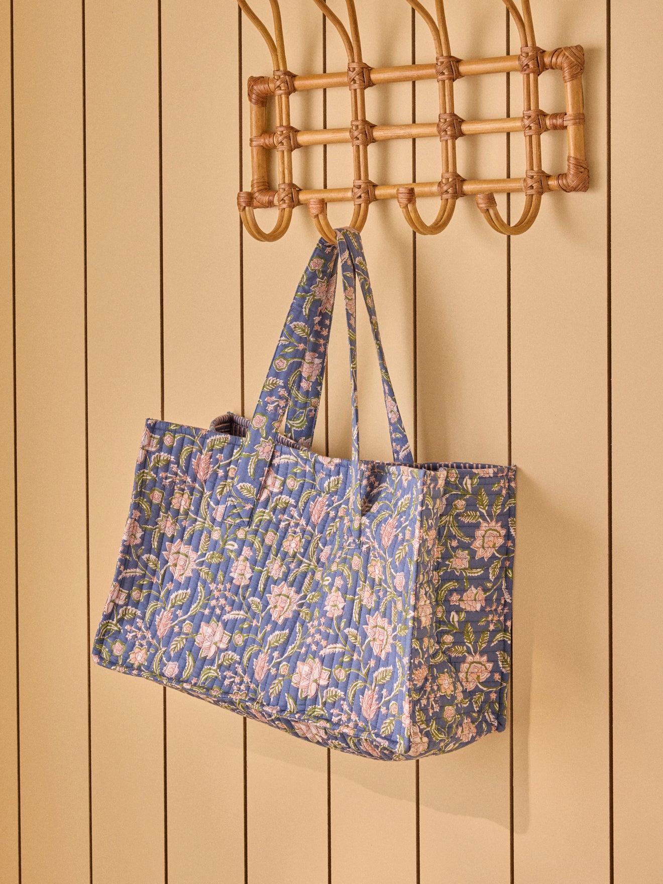 Sac cabas matelassé imprimé Bella