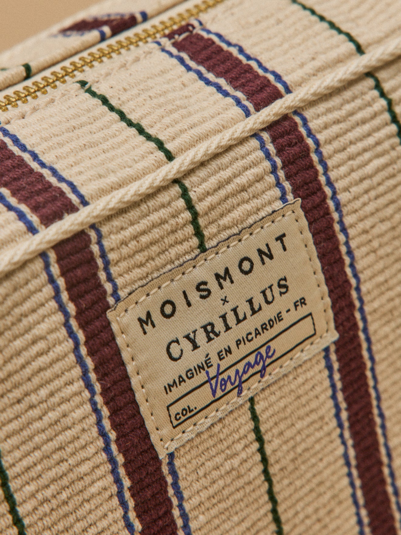 Grande pochette rayée - Collaboration Moismont x Cyrillus