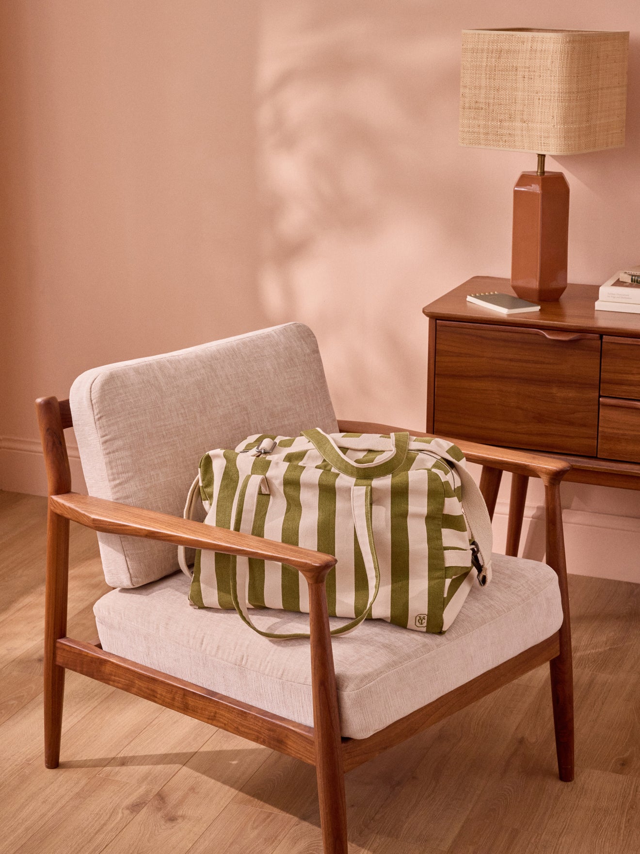 Sac week-end en toile rayée