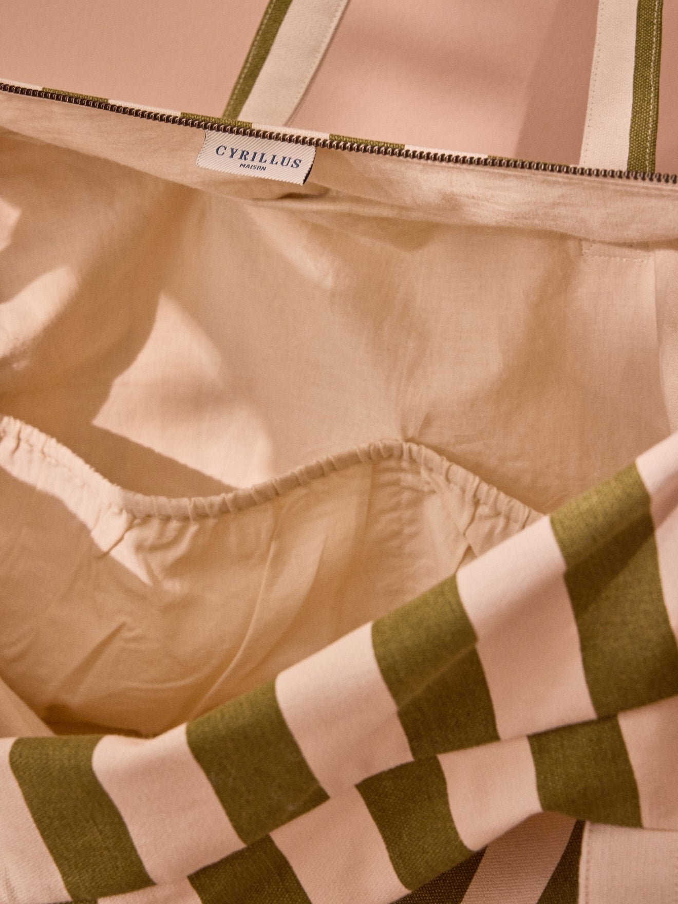 Sac week-end en toile rayée