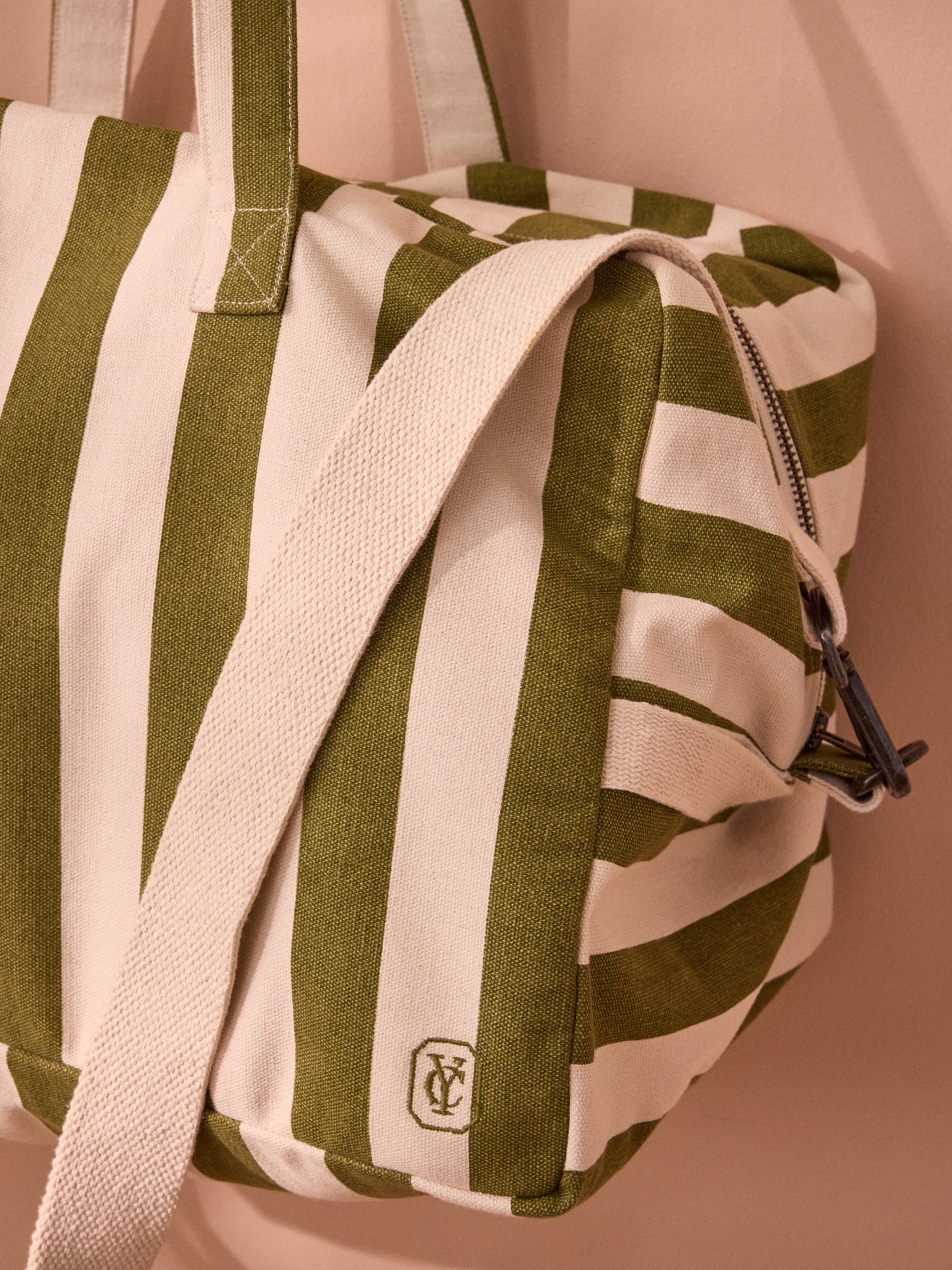 Sac week-end en toile rayée