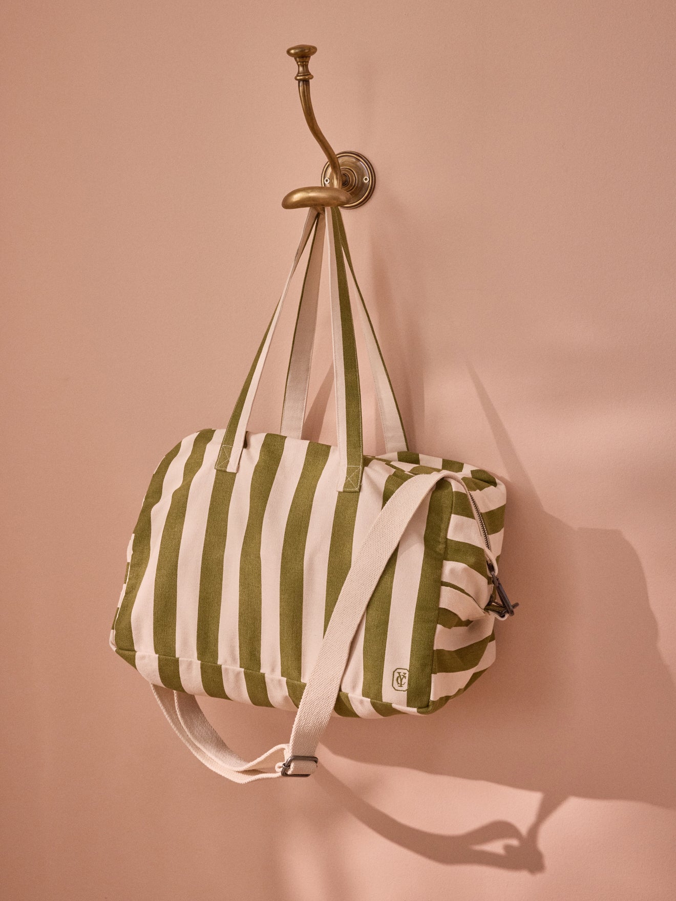 Sac week-end en toile rayée